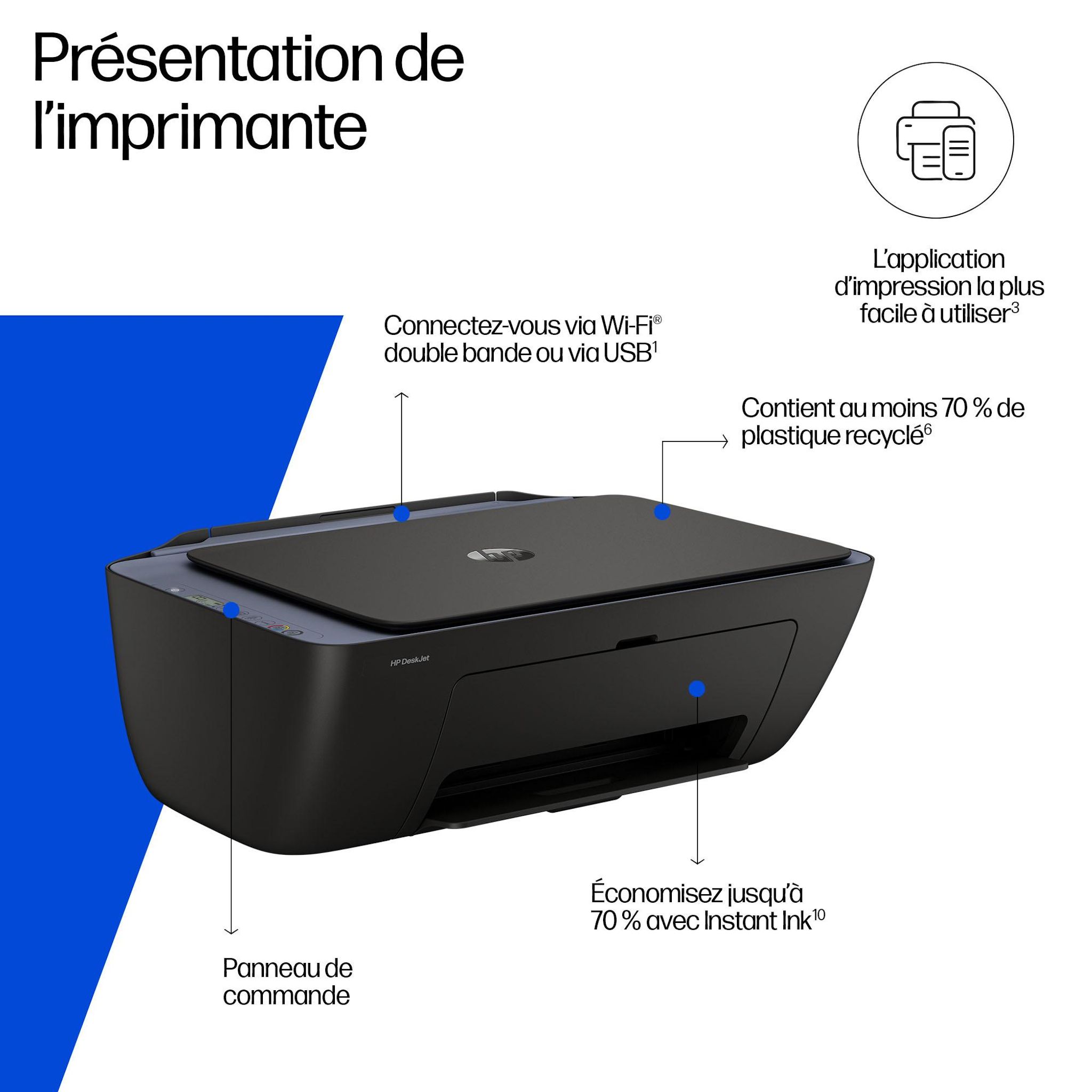 Voir la diapositive 3 : HP Imprimante DJ 2921