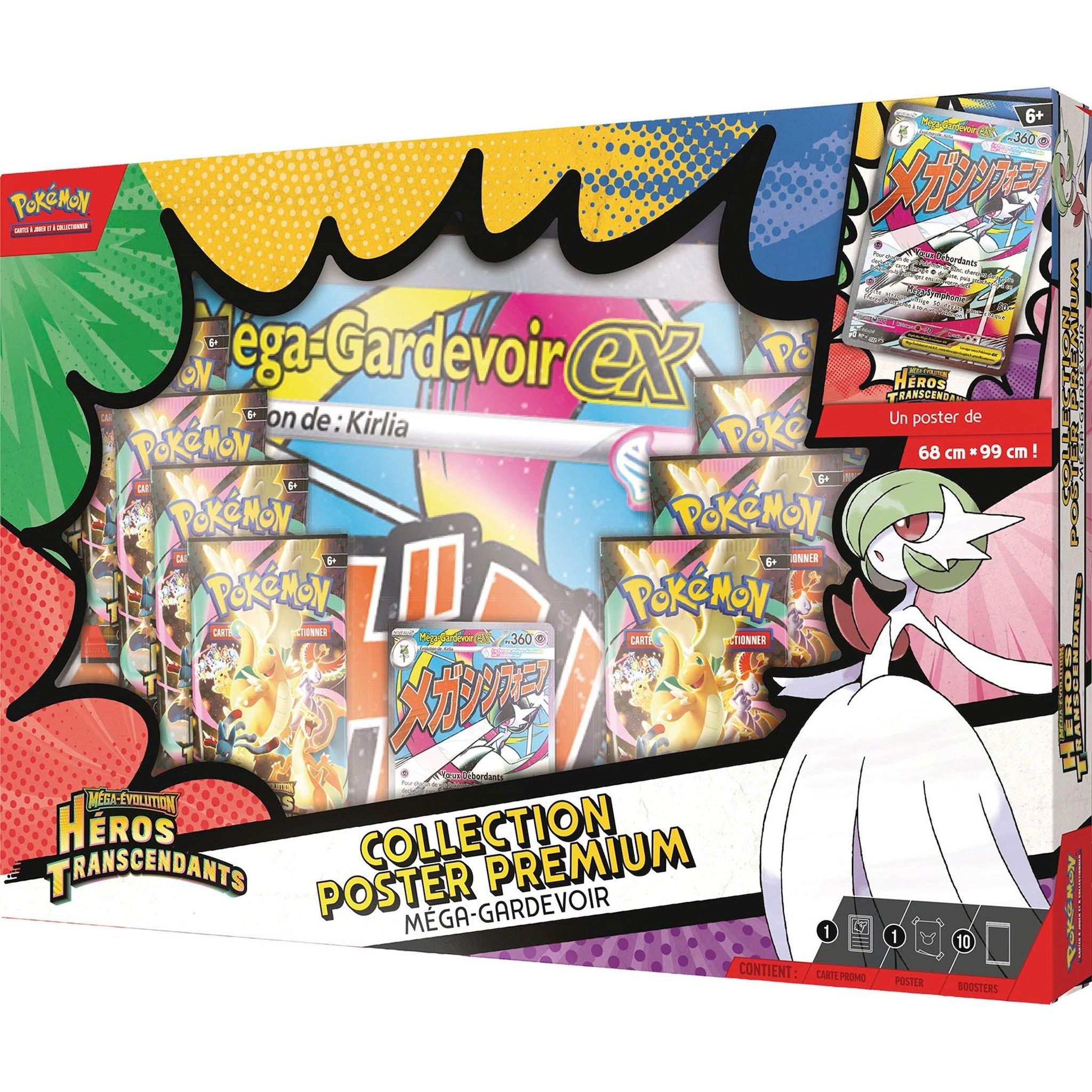 Voir la diapositive 3 : POKEMON Coffret Poster Premium Mega Évolution Héros Transcendant
