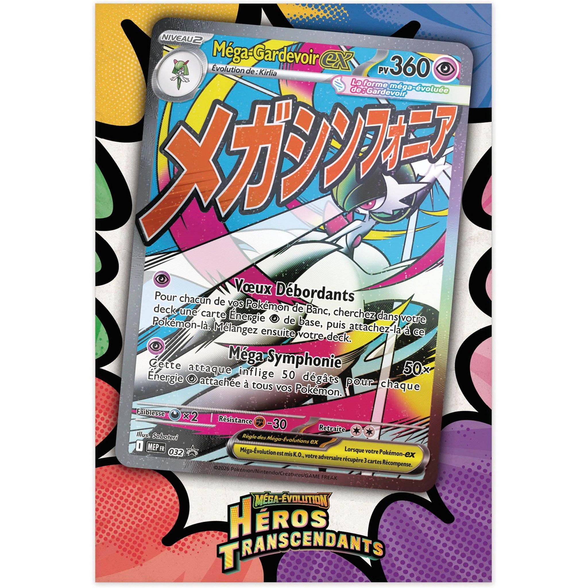 Voir la diapositive 4 : POKEMON Coffret Poster Premium Mega Évolution Héros Transcendant