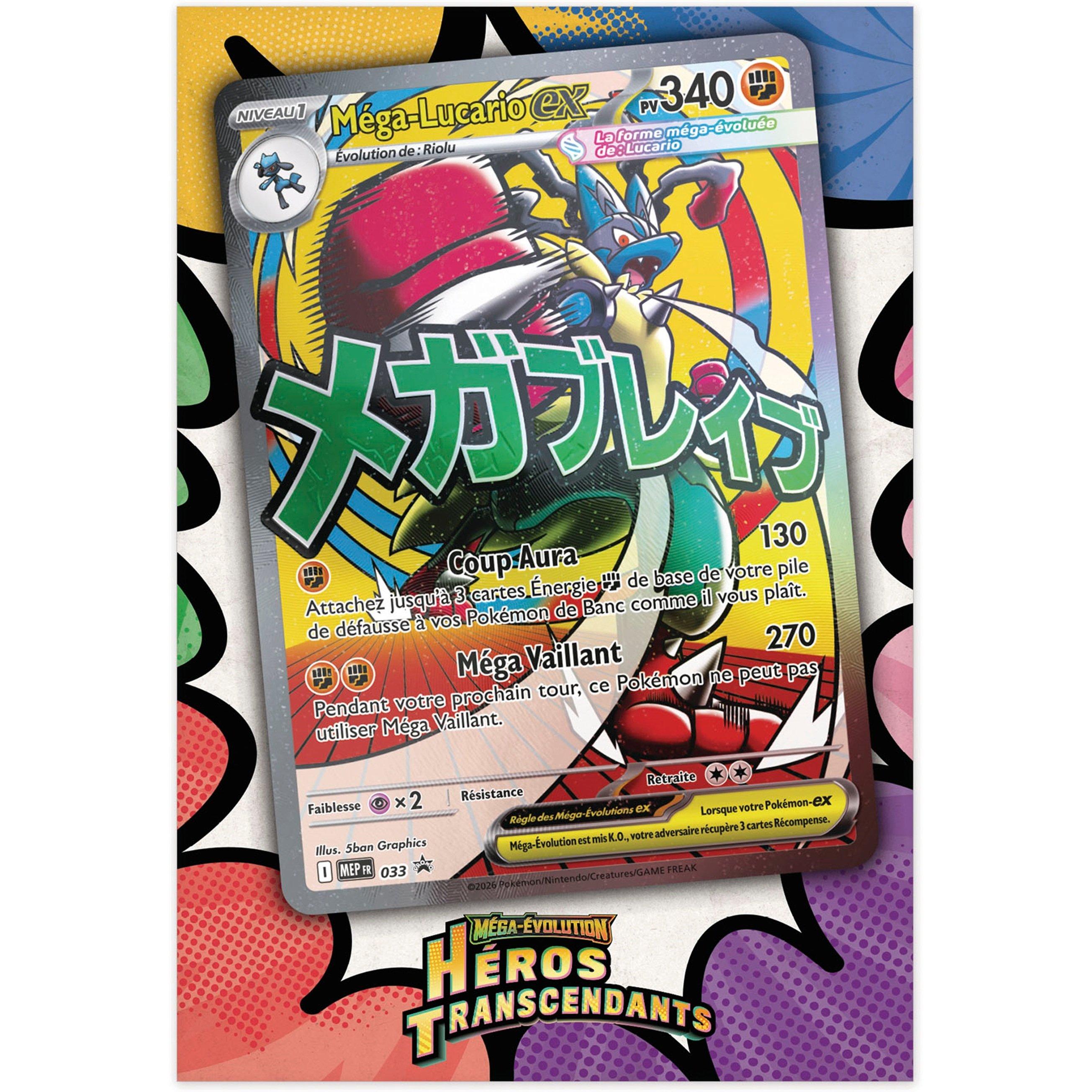 Voir la diapositive 5 : POKEMON Coffret Poster Premium Mega Évolution Héros Transcendant