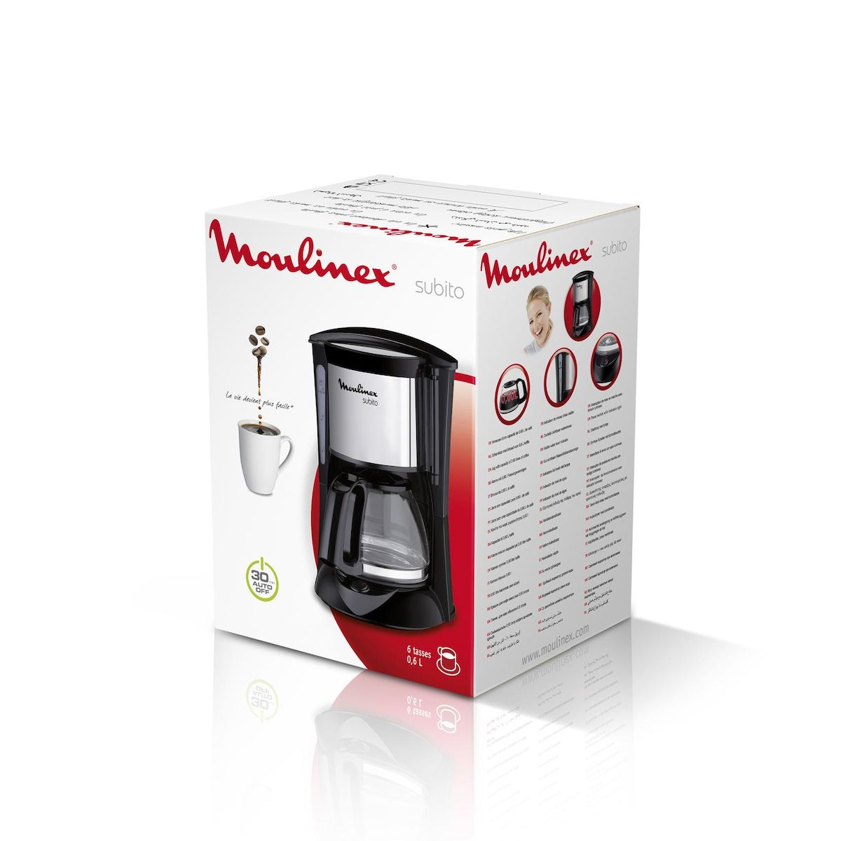 MOULINEX Cafetière filtre FG150813 - Noir