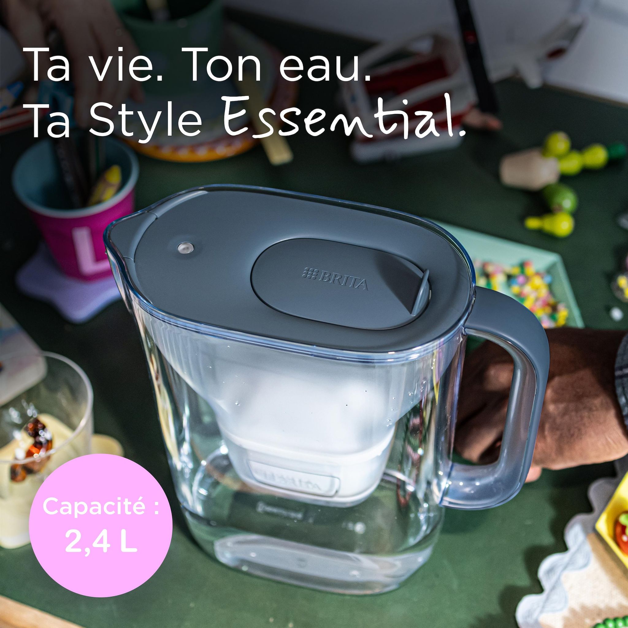 Voir la diapositive 2 : BRITA Carafe filtrante style essential