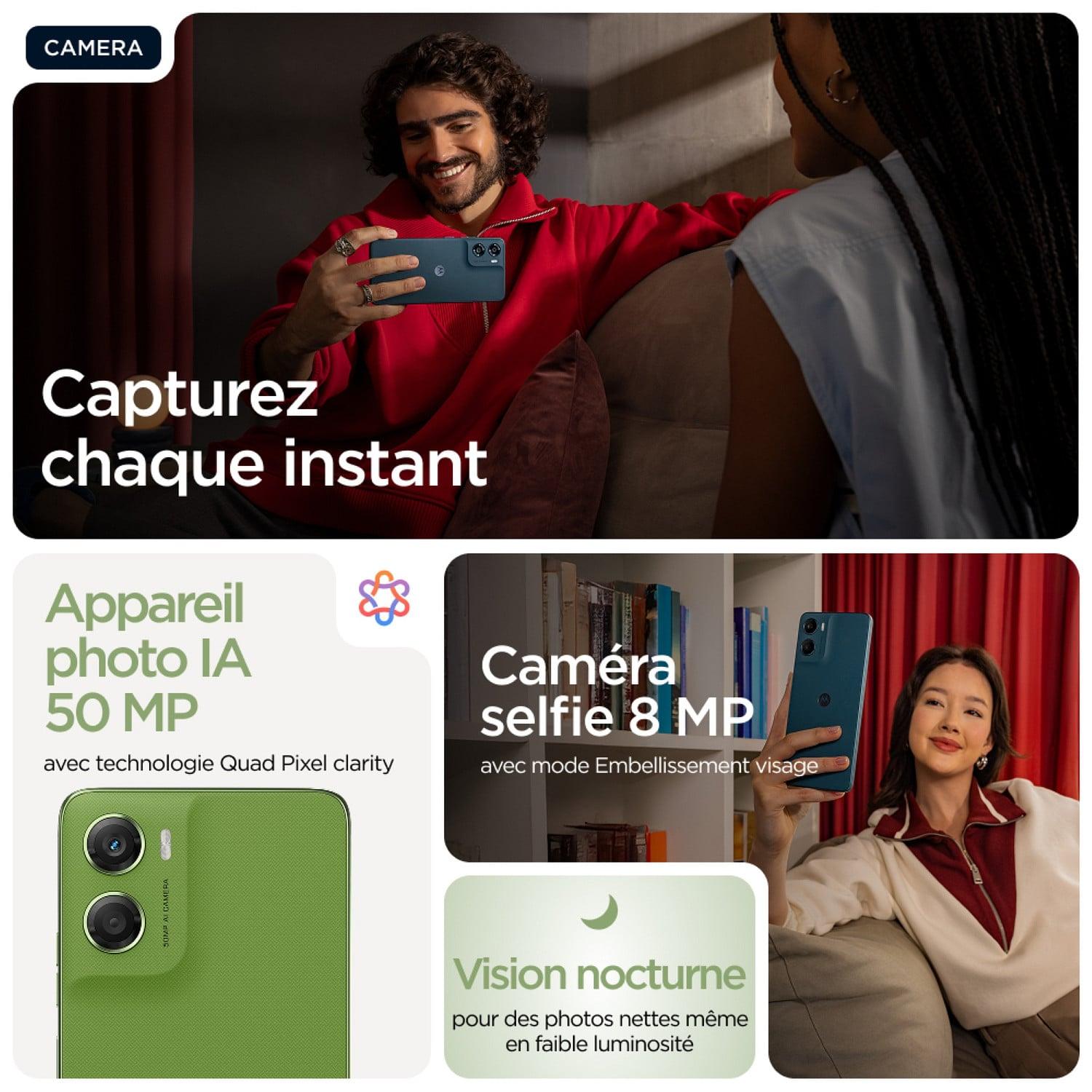 Voir la diapositive 5 : MOTOROLA G06 64Go - Vert