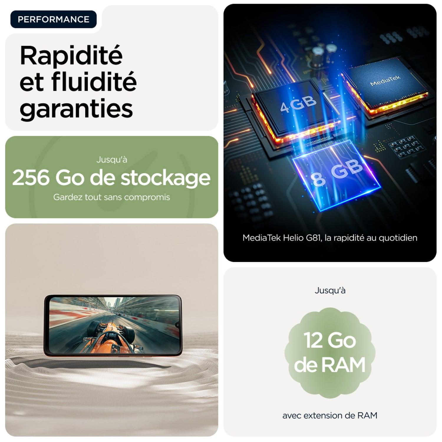 Voir la diapositive 6 : MOTOROLA G06 64Go - Vert