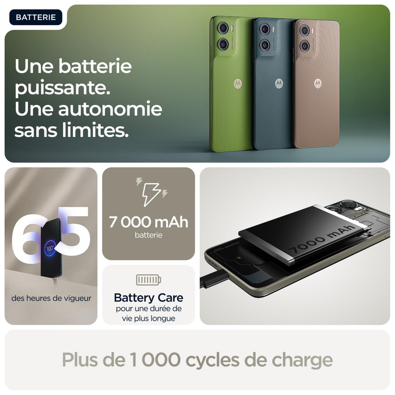 Voir la diapositive 5 : MOTOROLA G06 Power 256Go - Kaki