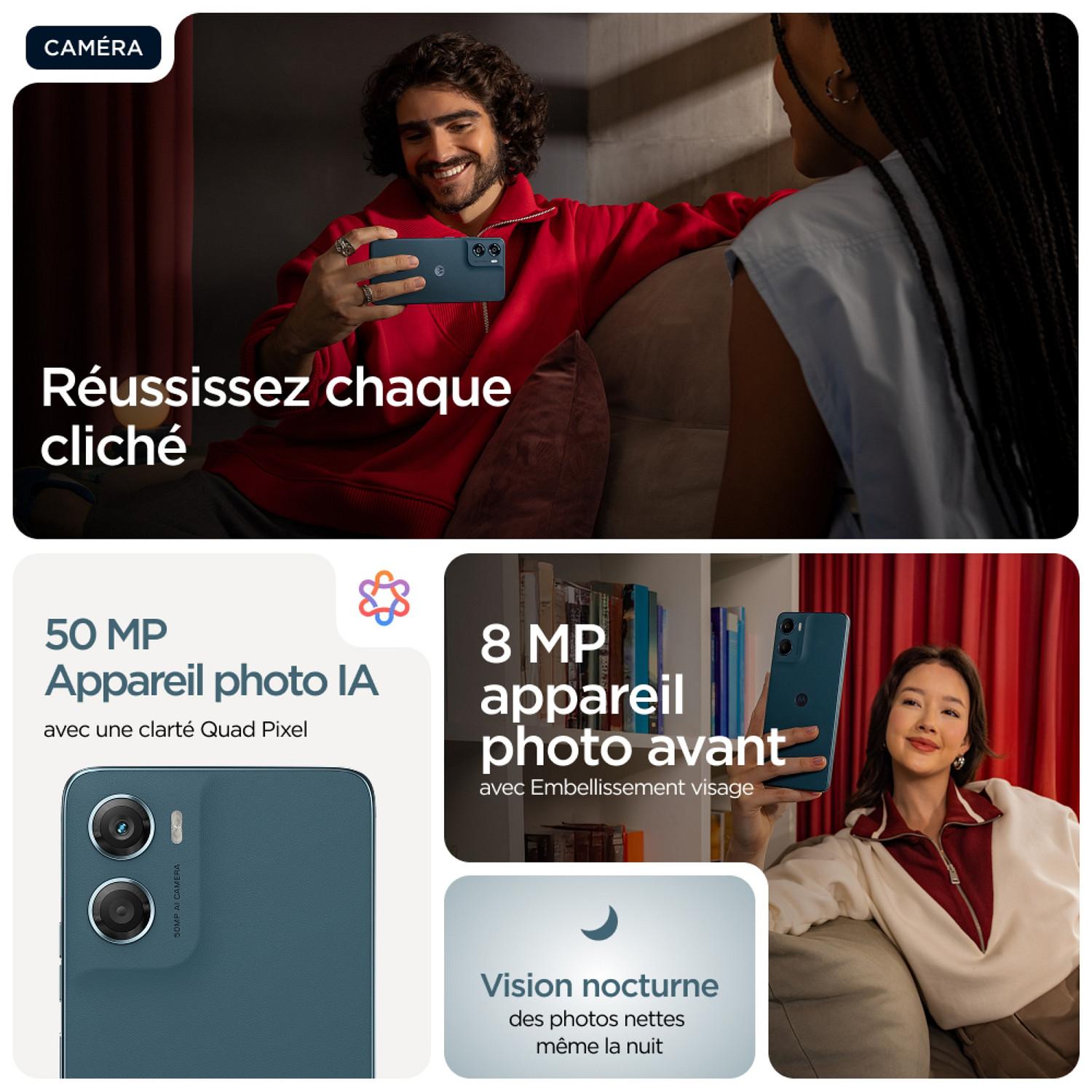 Voir la diapositive 6 : MOTOROLA G06 Power 256Go - Bleu