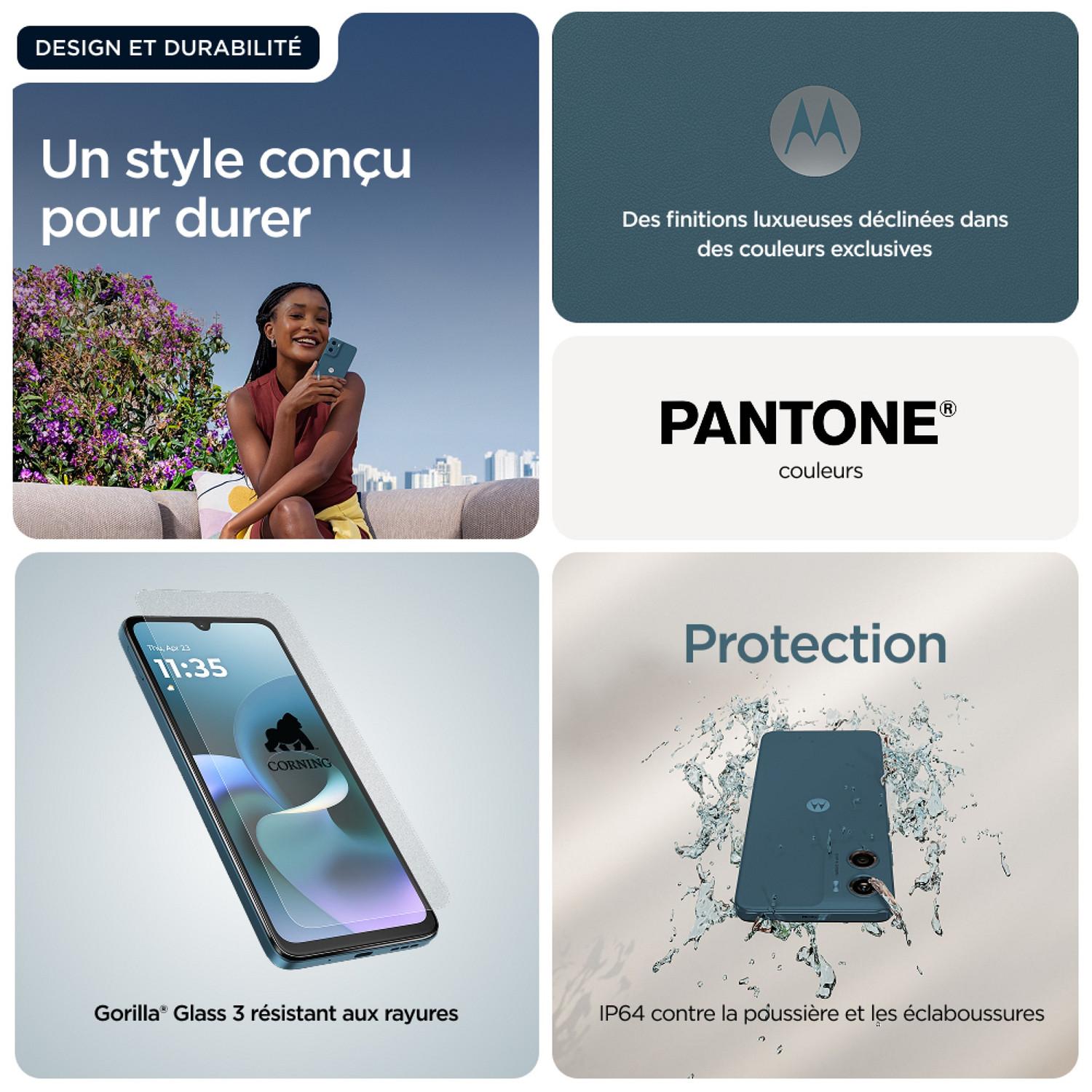 Voir la diapositive 8 : MOTOROLA G06 Power 256Go - Bleu