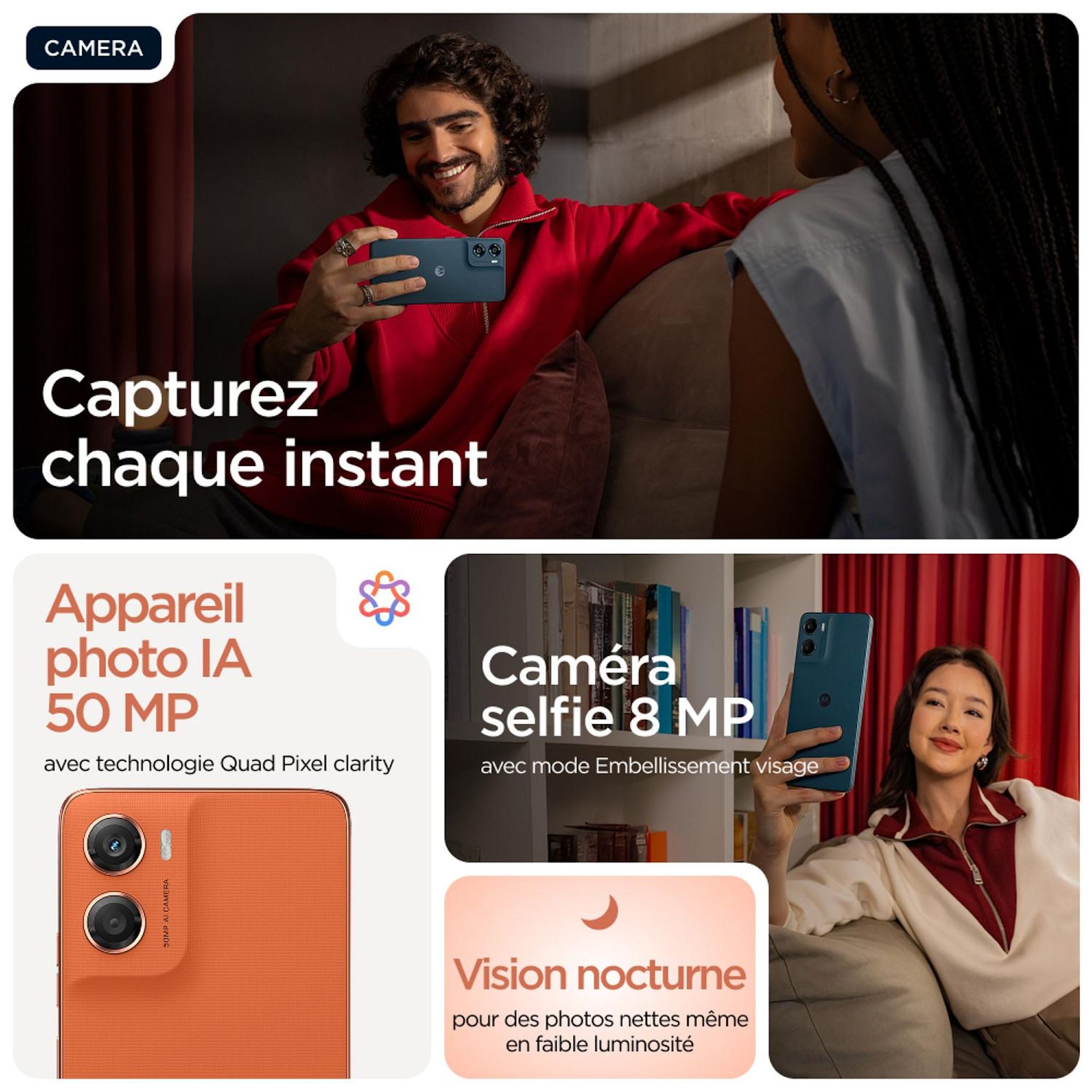 Voir la diapositive 6 : MOTOROLA G06 64Go - Orange