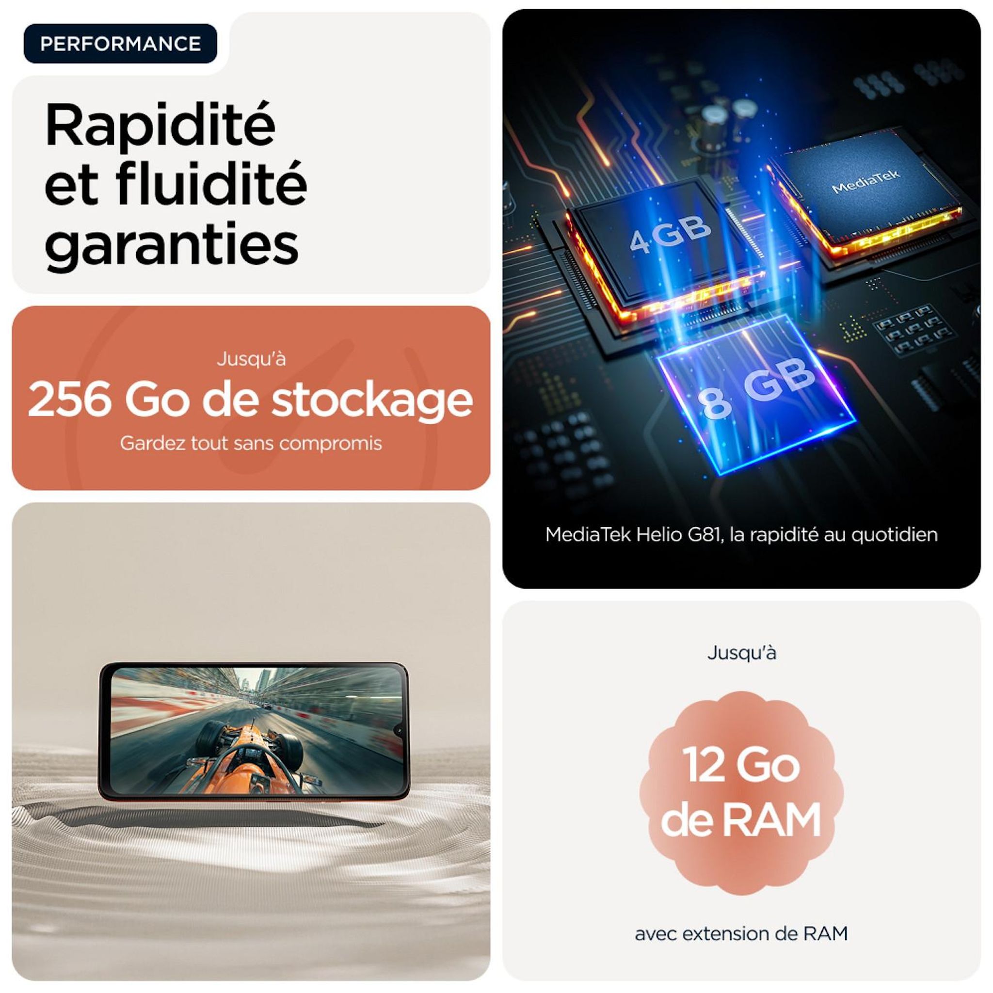 Voir la diapositive 7 : MOTOROLA G06 64Go - Orange