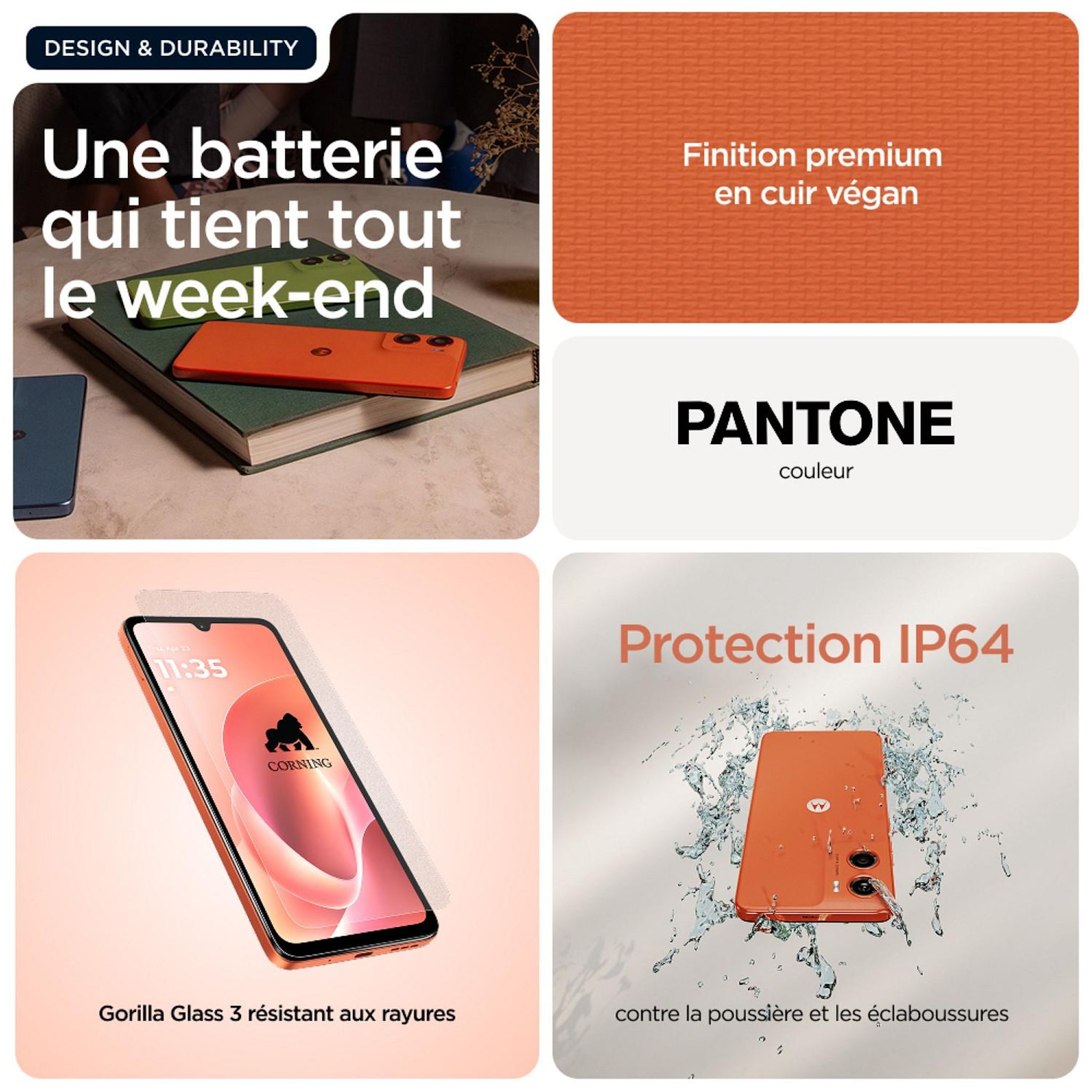 Voir la diapositive 9 : MOTOROLA G06 64Go - Orange