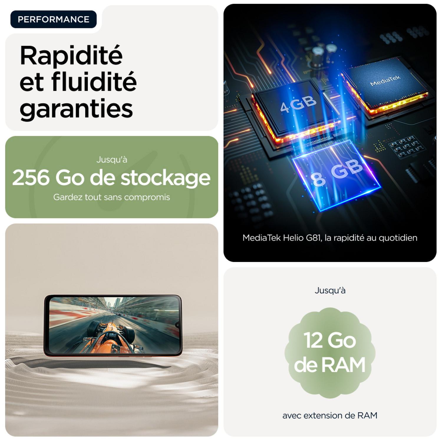 Voir la diapositive 6 : MOTOROLA G06 128Go - Vert