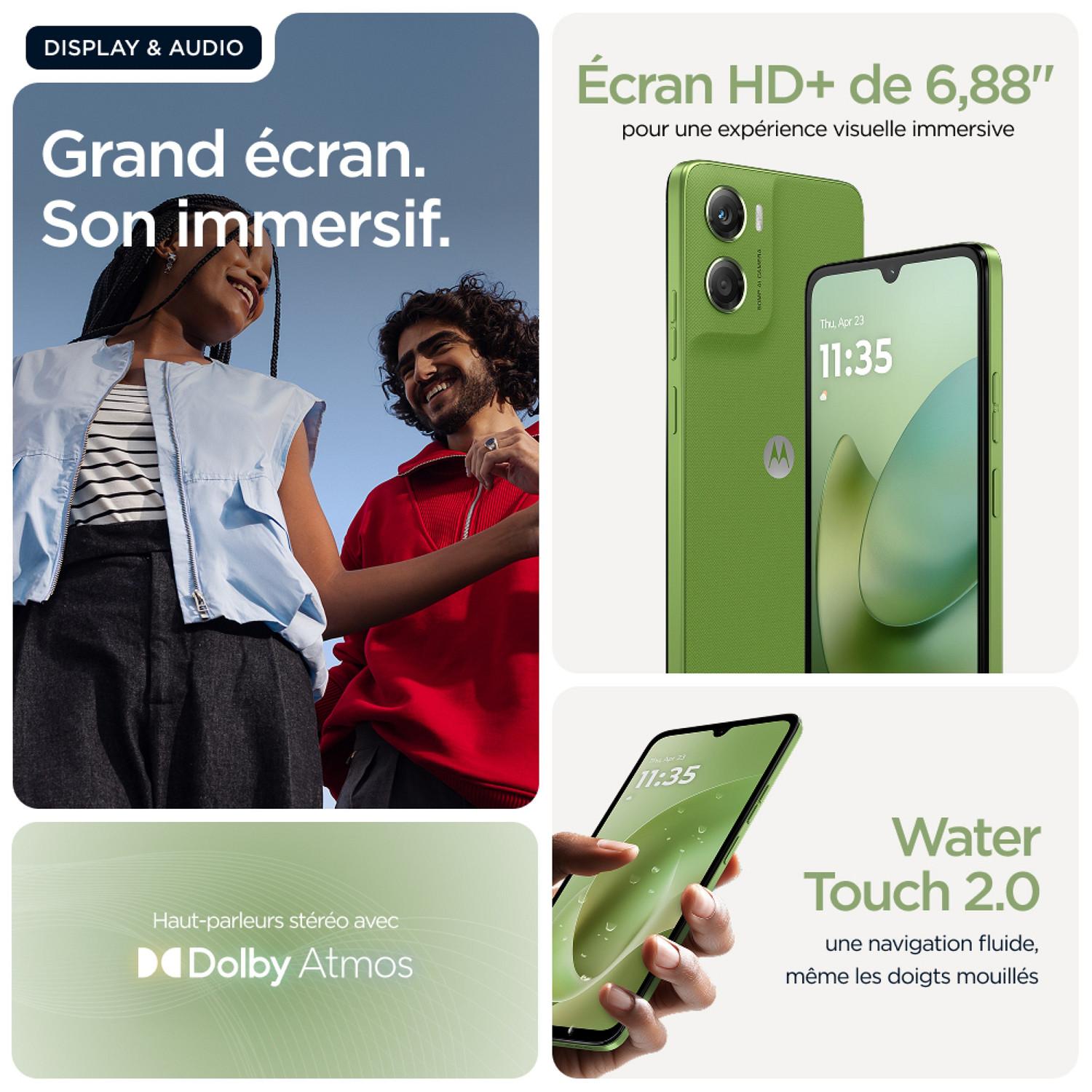 Voir la diapositive 7 : MOTOROLA G06 128Go - Vert
