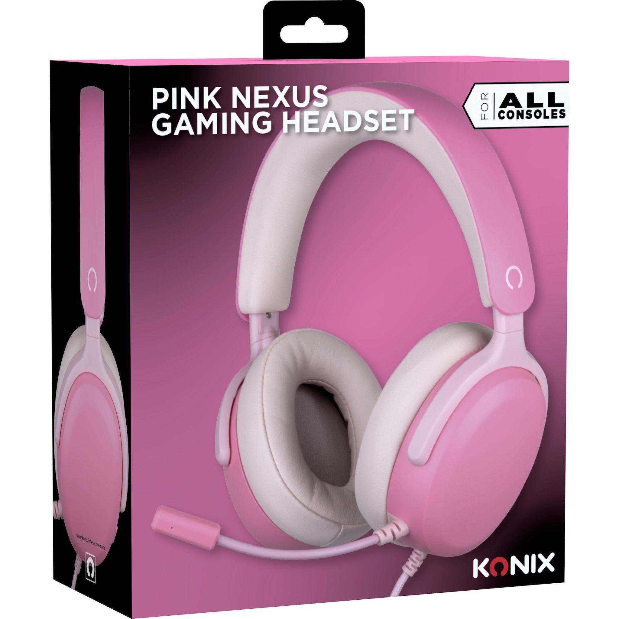 Voir la diapositive 4 : KONIX Casque Gaming Filaire Nexus Rose Multiplateforme