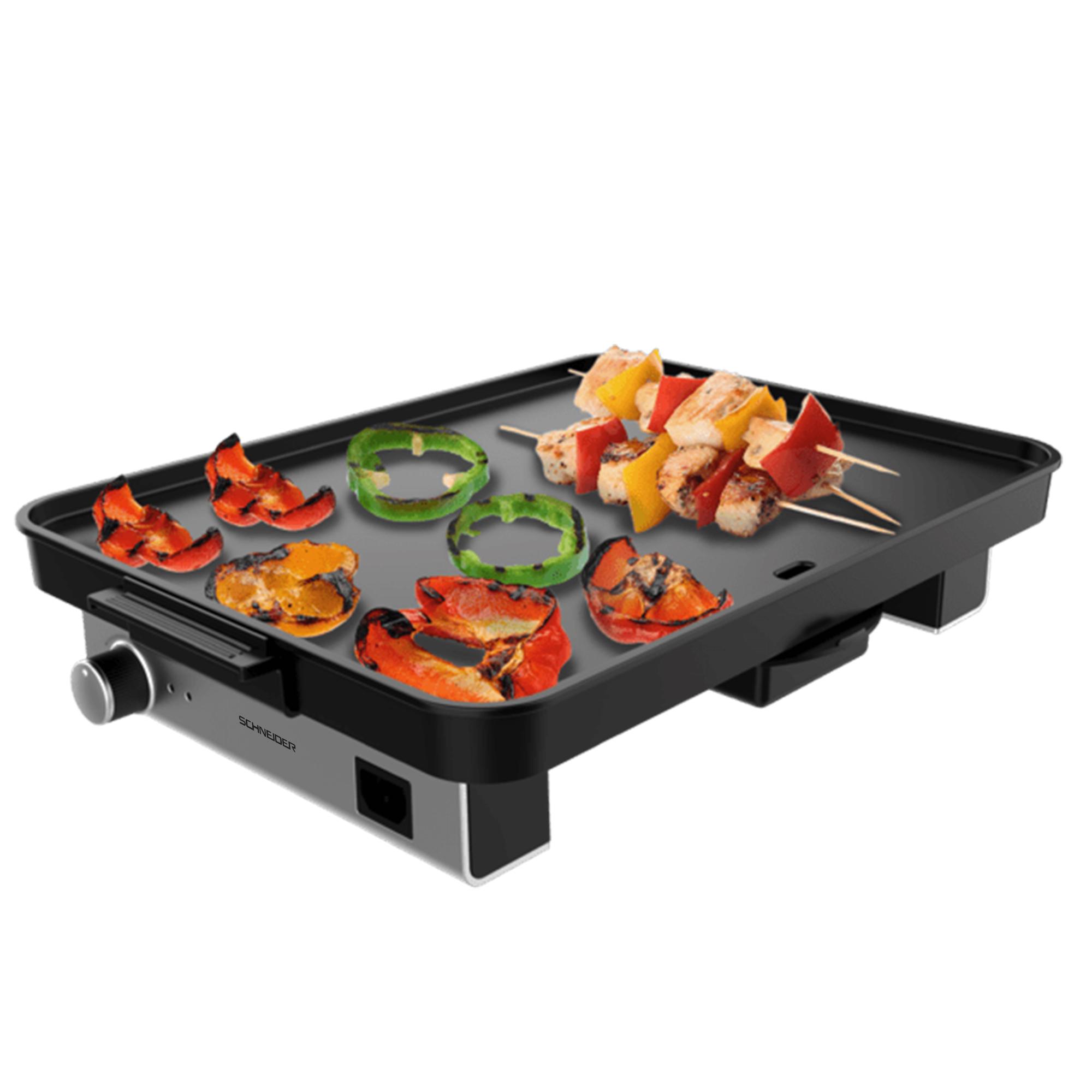 Voir la diapositive 2 : SCHNEIDER Plancha SCPL1800 - Noir
