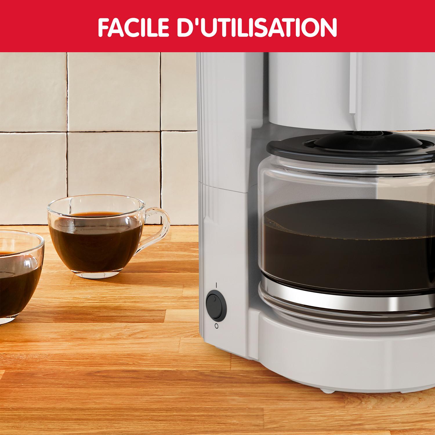 Voir la diapositive 6 : MOULINEX Cafetière filtre FG121B10 - Gris