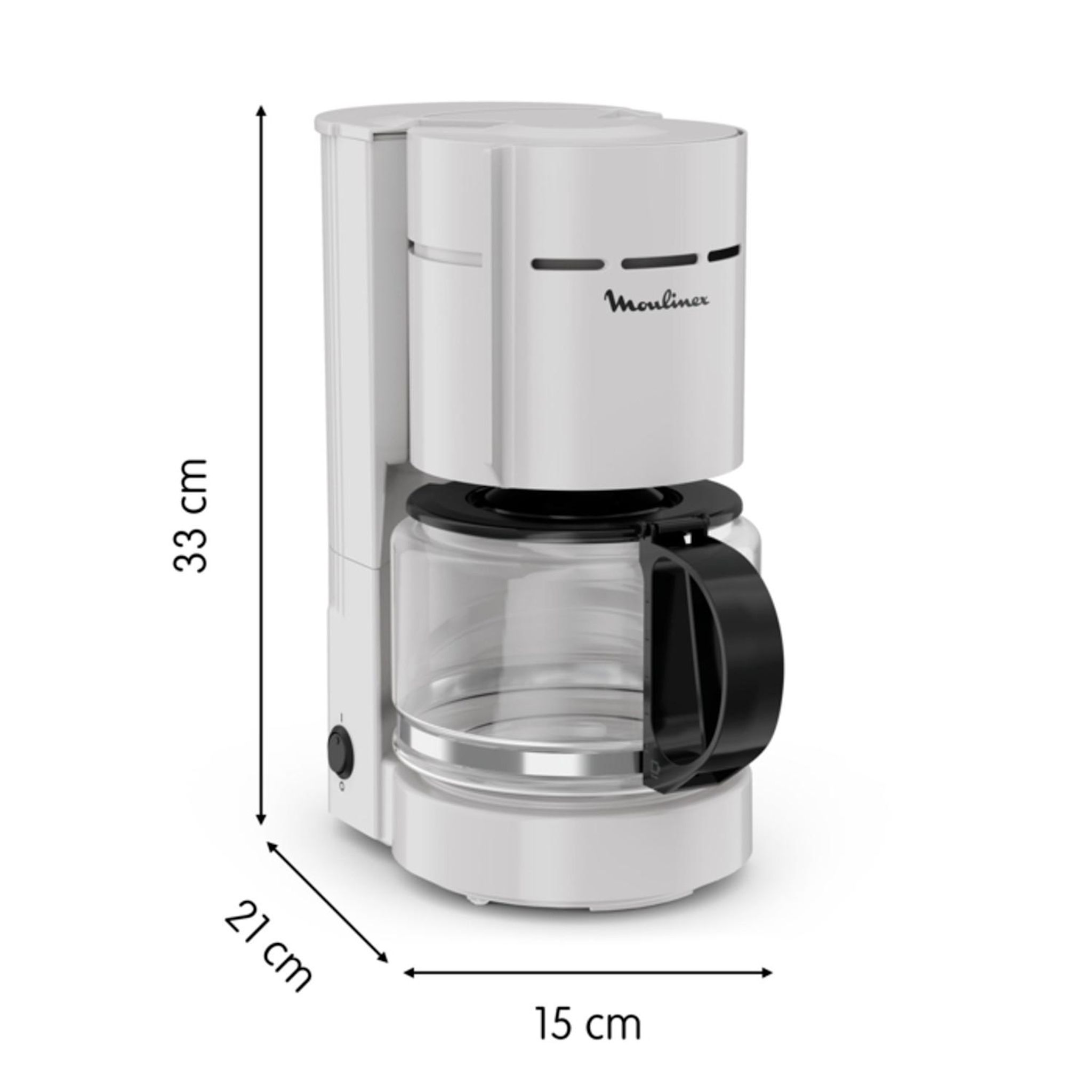 Voir la diapositive 7 : MOULINEX Cafetière filtre FG121B10 - Gris