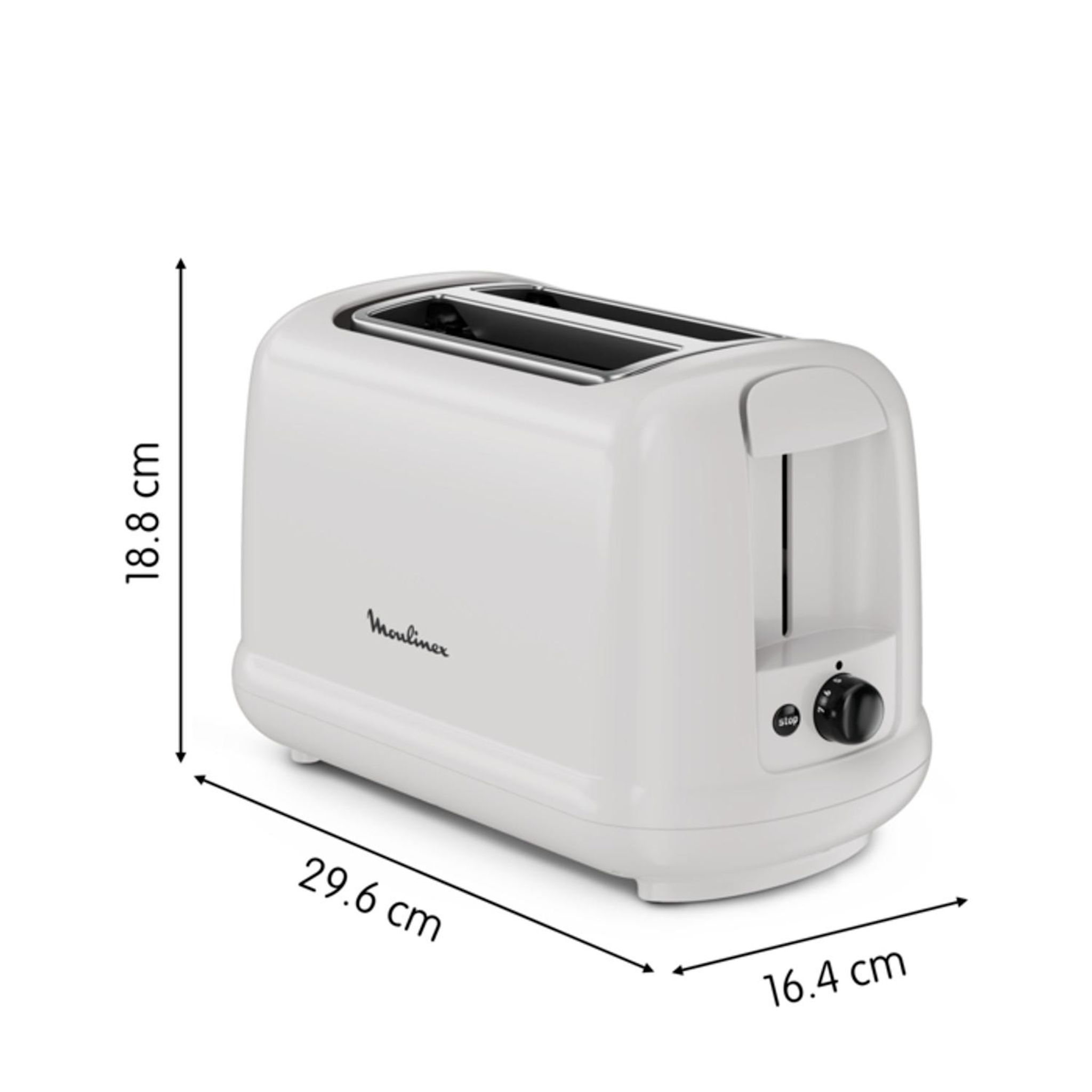 Voir la diapositive 7 : MOULINEX Grille-pain LT160B10 - Gris