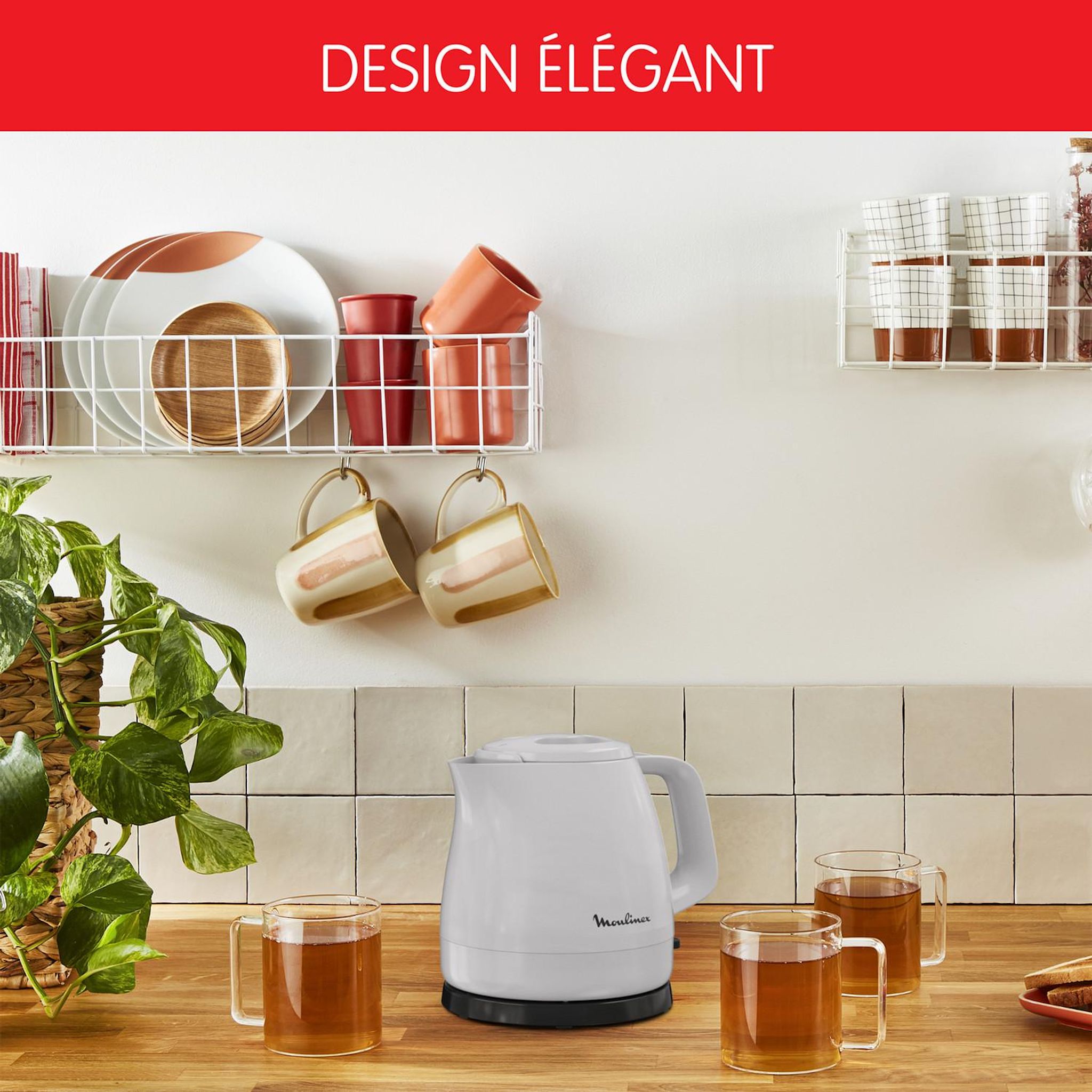 Voir la diapositive 2 : MOULINEX Bouilloire BY153B10 - Blanc