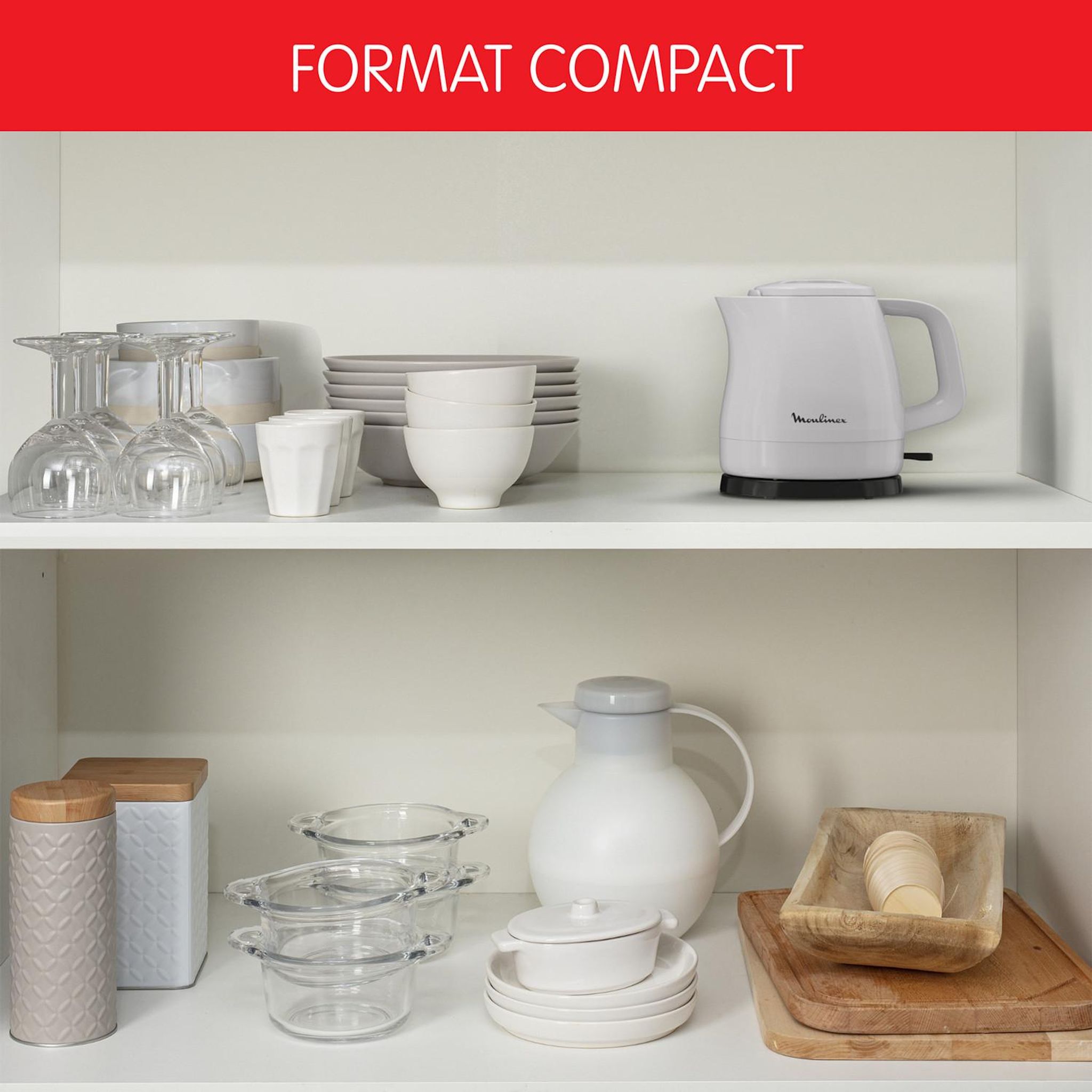 Voir la diapositive 3 : MOULINEX Bouilloire BY153B10 - Blanc