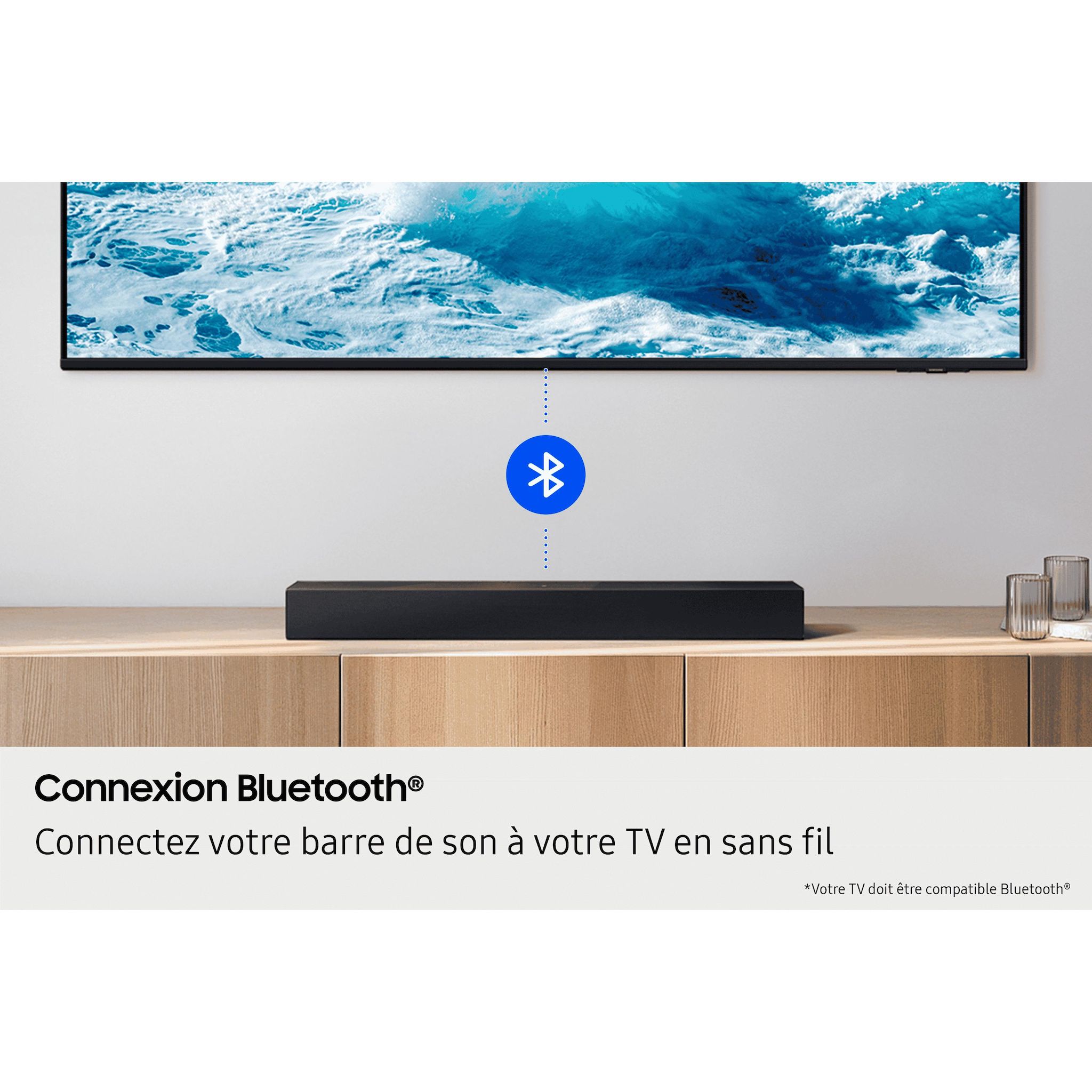 Voir la diapositive 5 : SAMSUNG Barre de son HW-B410F 2025 - Noir