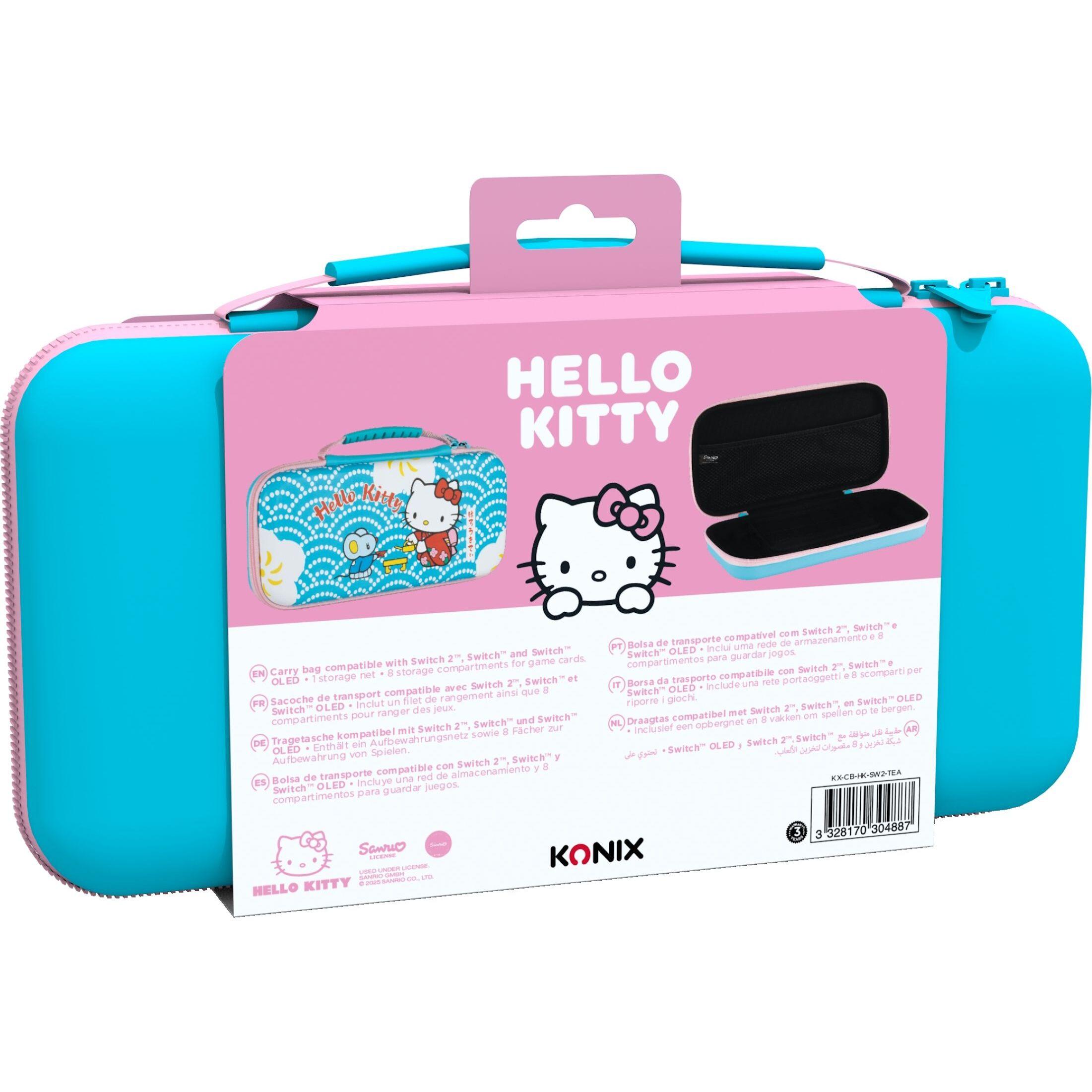 Voir la diapositive 8 : KONIX Housse de Protection Tea Hello Kitty Nintendo Switch 2