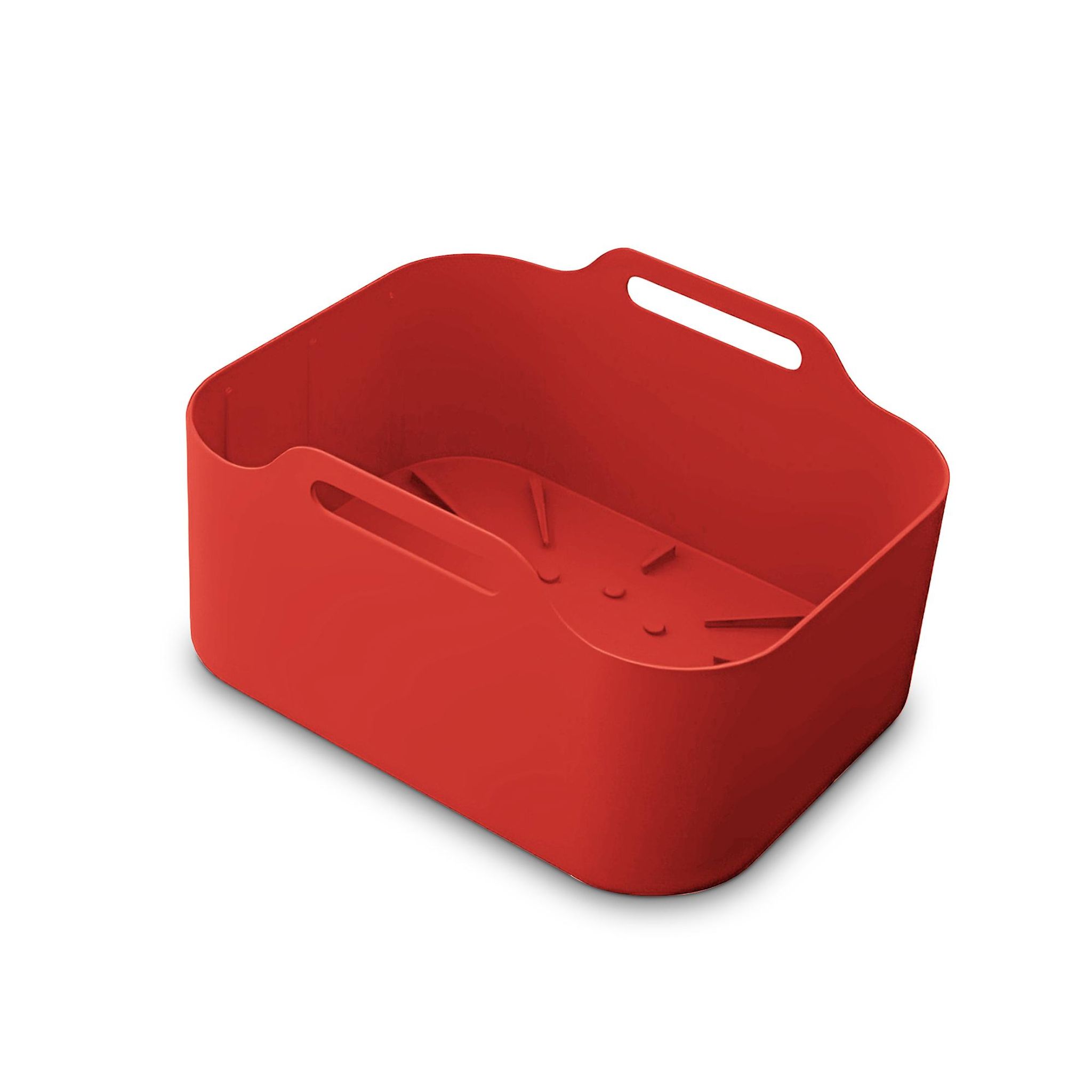 Voir la diapositive 2 : KITCHENCOOK Lot de 2 paniers de cuisson en silicone SILIPOT2 - Rouge