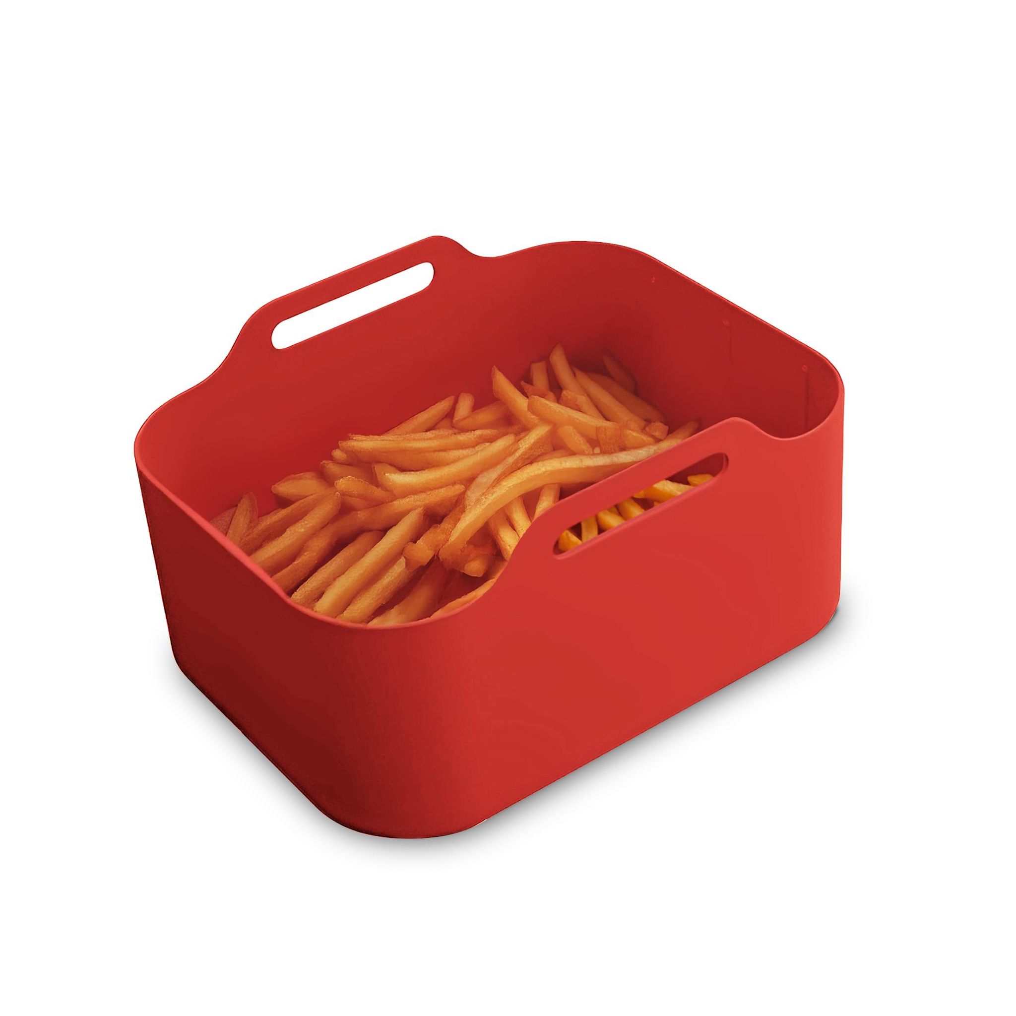 Voir la diapositive 3 : KITCHENCOOK Lot de 2 paniers de cuisson en silicone SILIPOT2 - Rouge