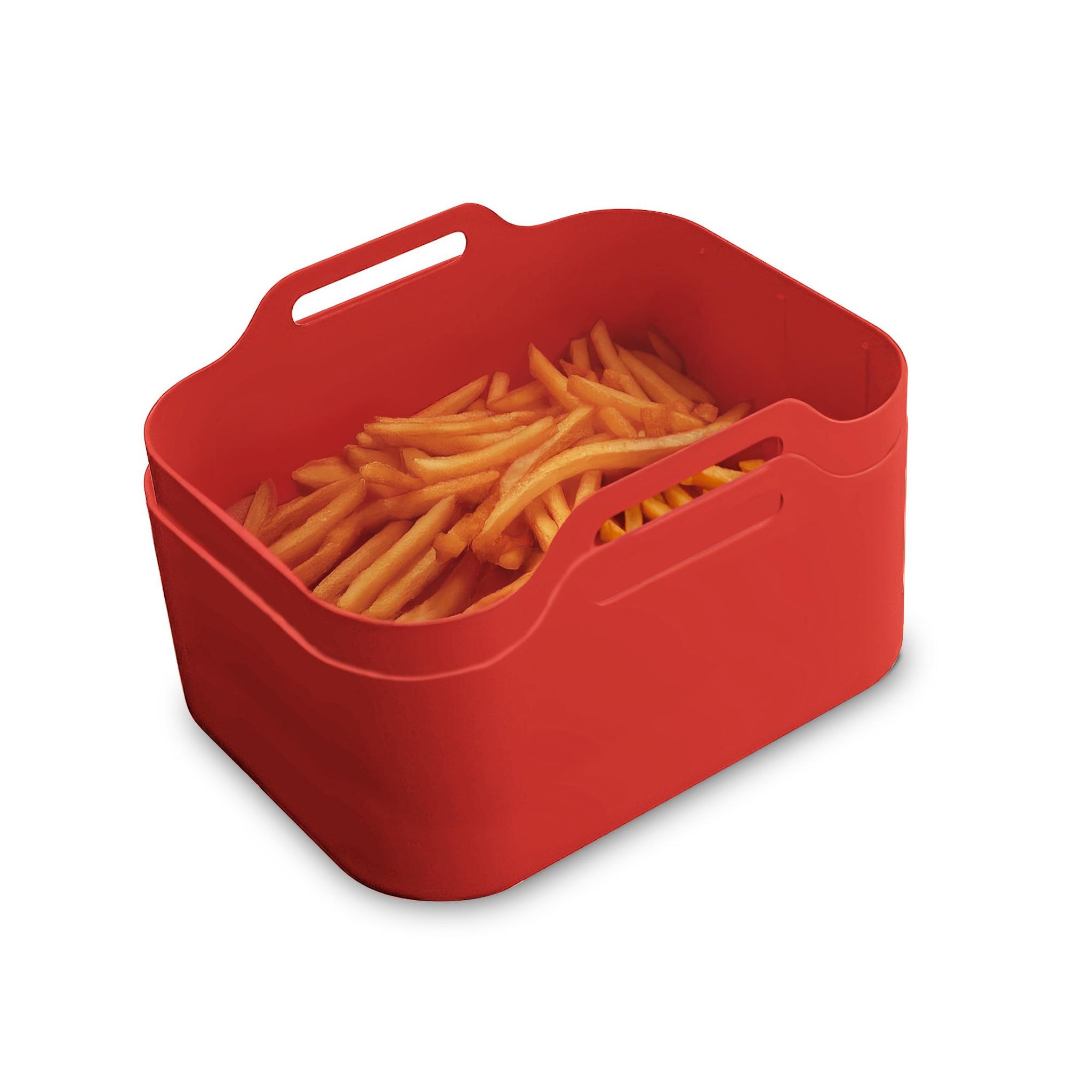 Voir la diapositive 4 : KITCHENCOOK Lot de 2 paniers de cuisson en silicone SILIPOT2 - Rouge
