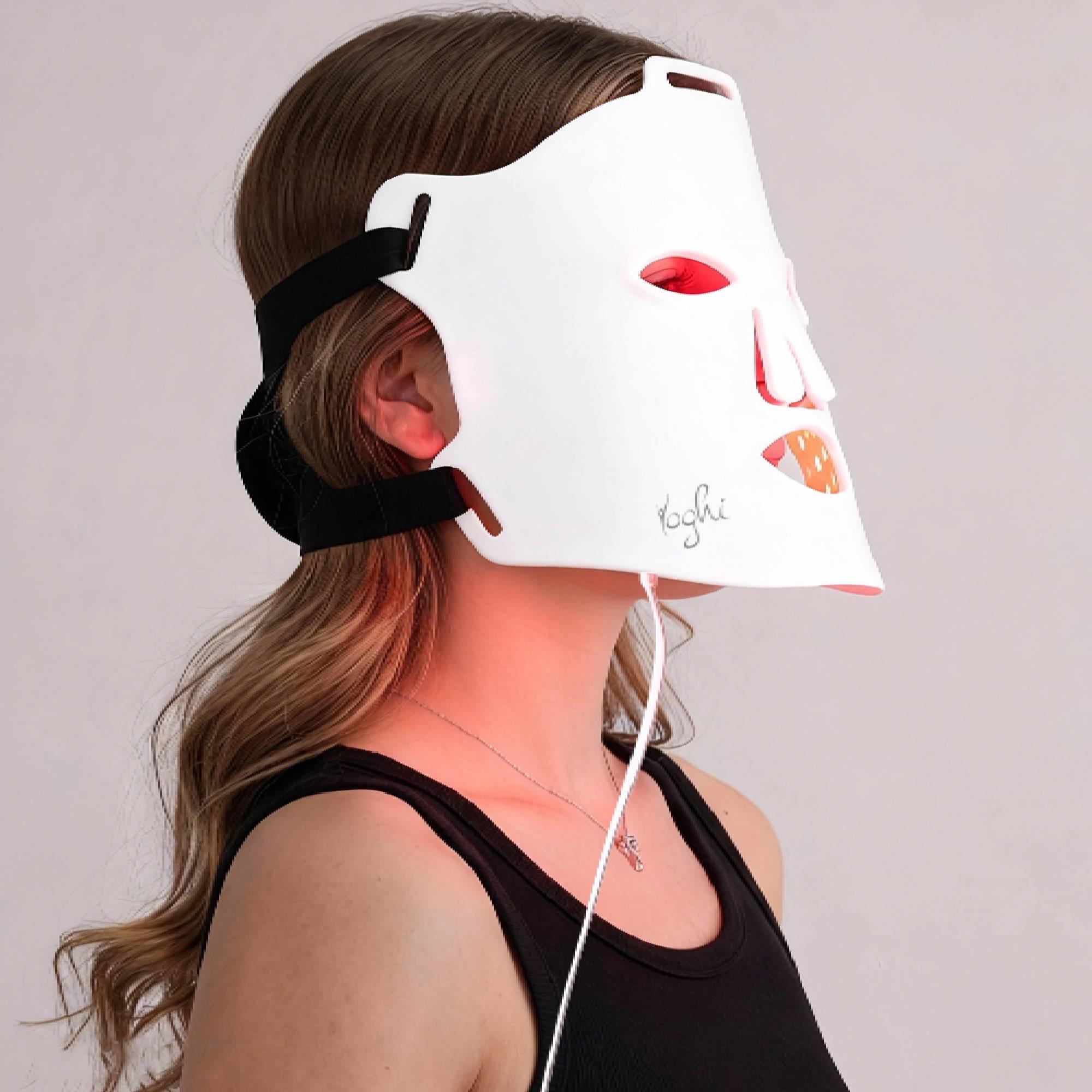 Voir la diapositive 10 : YOGHI Masque facial à luminothérapie Lune de soie - Blanc