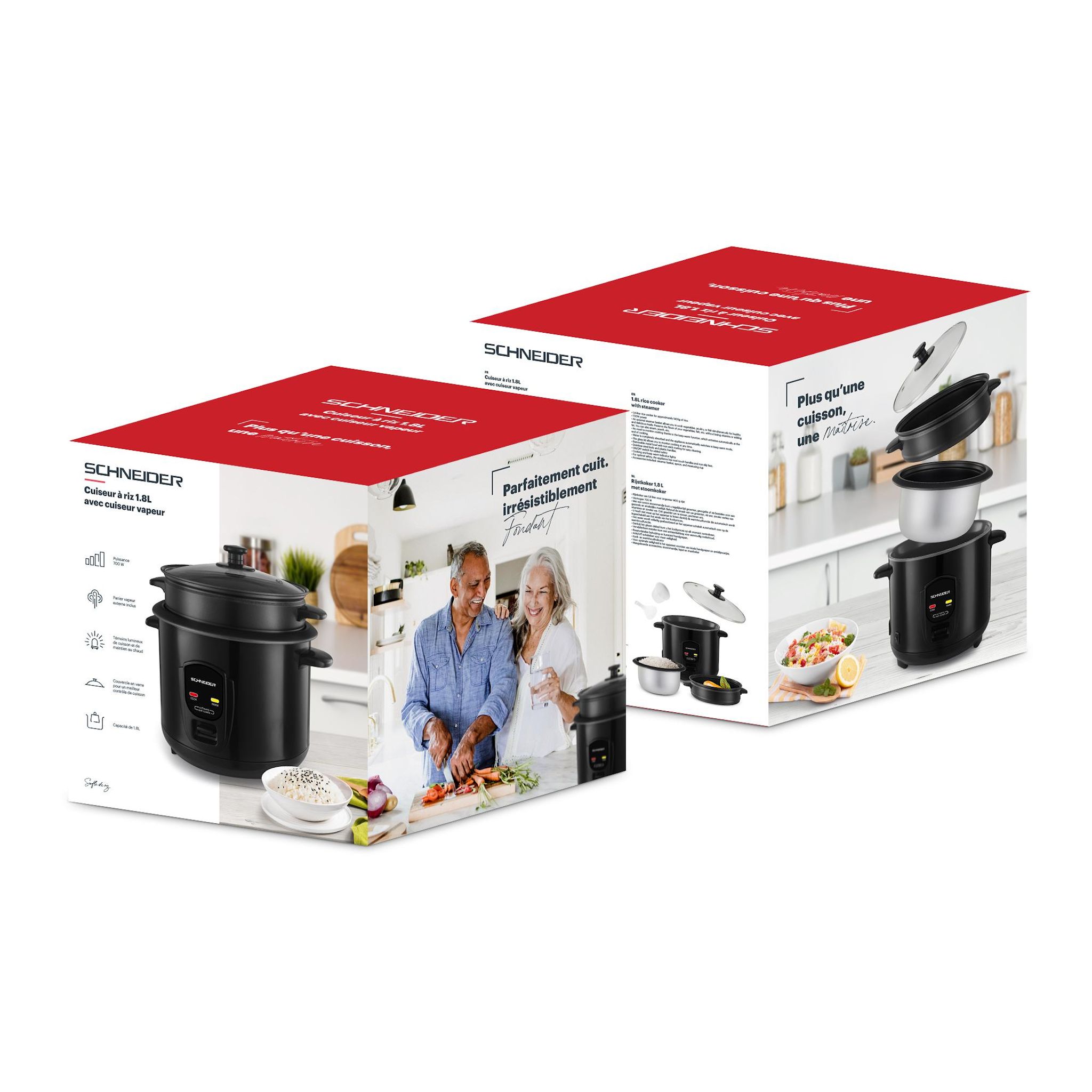 Voir la diapositive 11 : SCHNEIDER Cuiseur à riz SOUFFLE DE RIZ - Noir