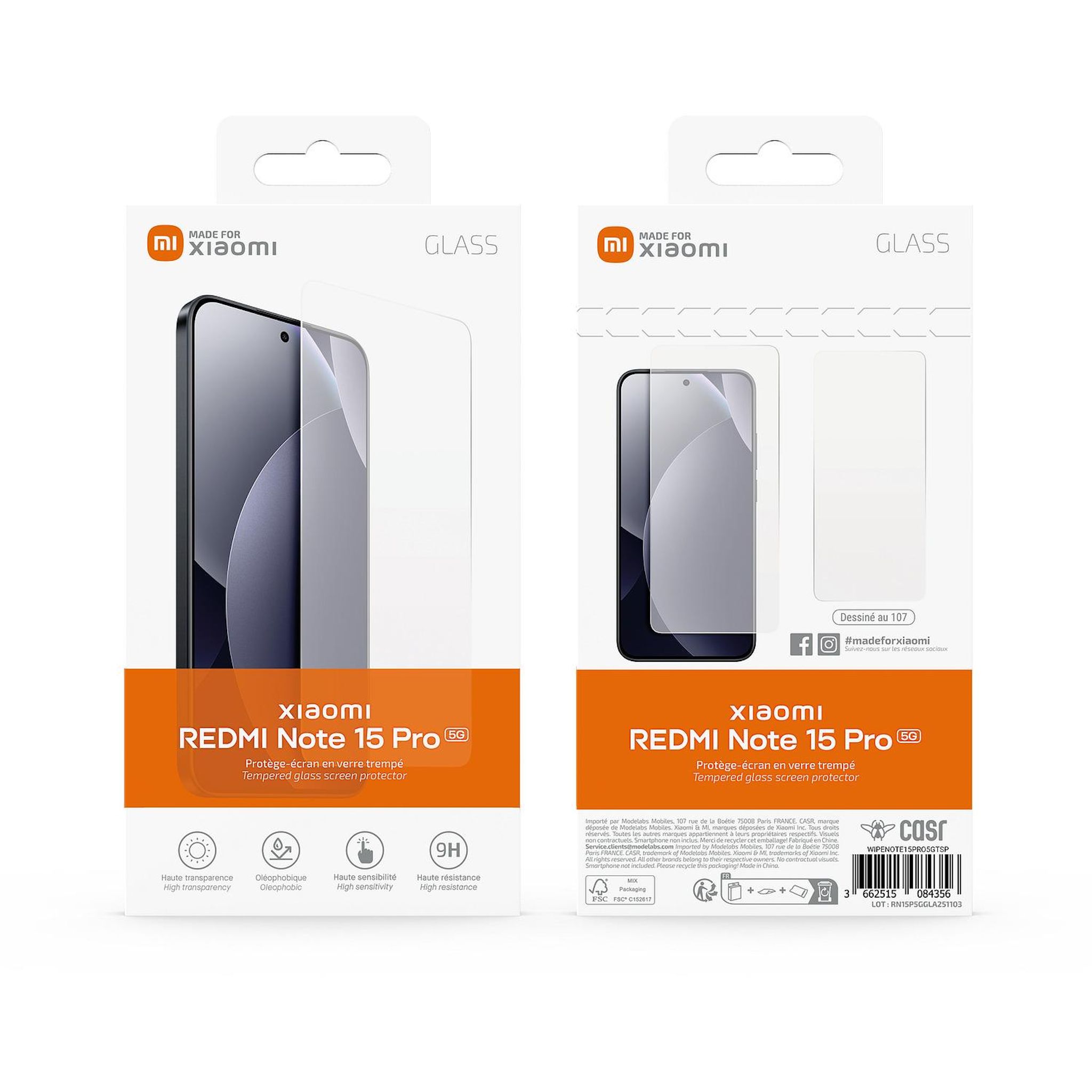 Voir la diapositive 4 : XIAOMI Verre Trempé pour Redmi Note 15 Pro 5G