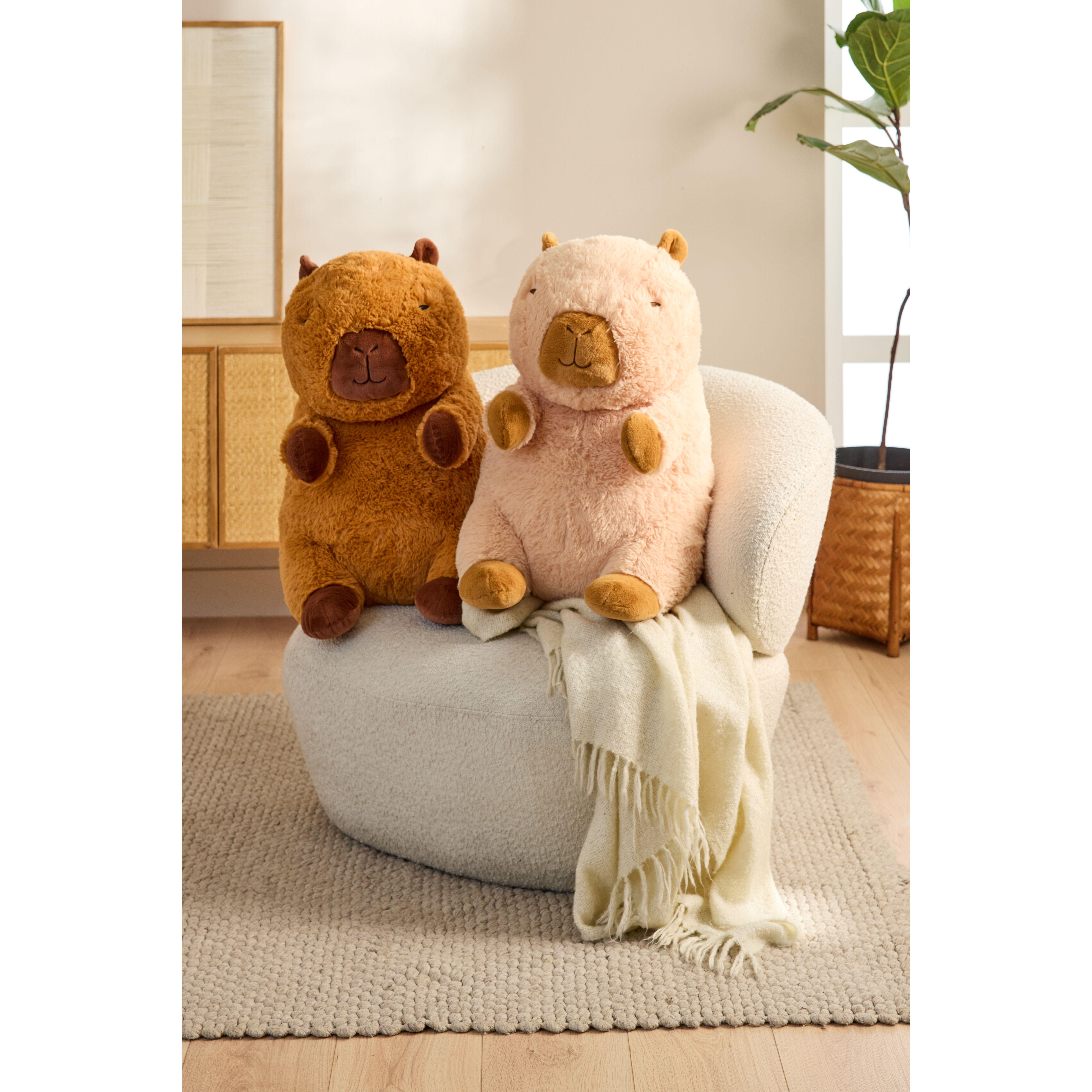 Voir la diapositive 2 : ONE TWO FUN Peluche Capybara 58 cm