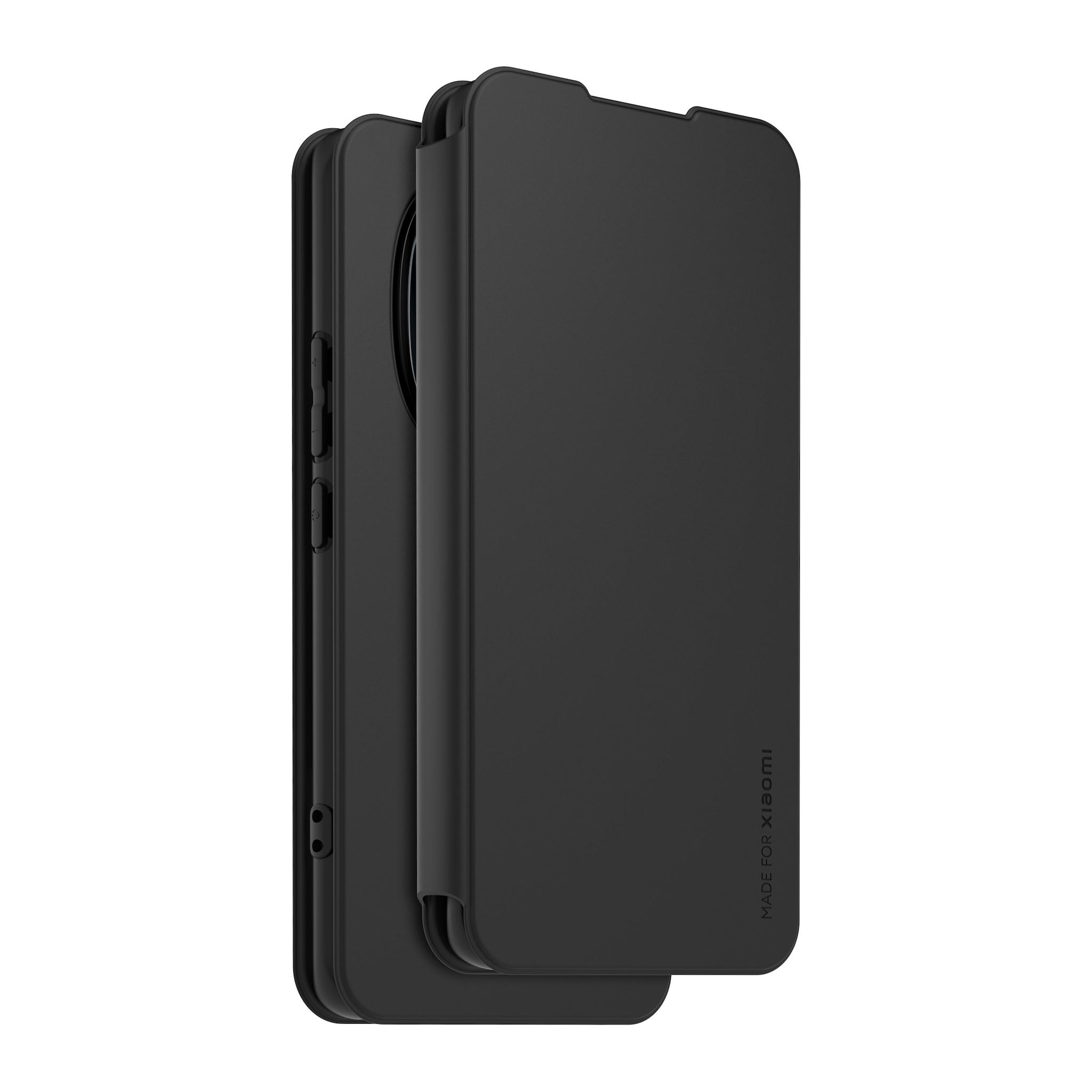 XIAOMI Étui Folio+Dragonne pour Redmi Note 15 4G/5G - Noir