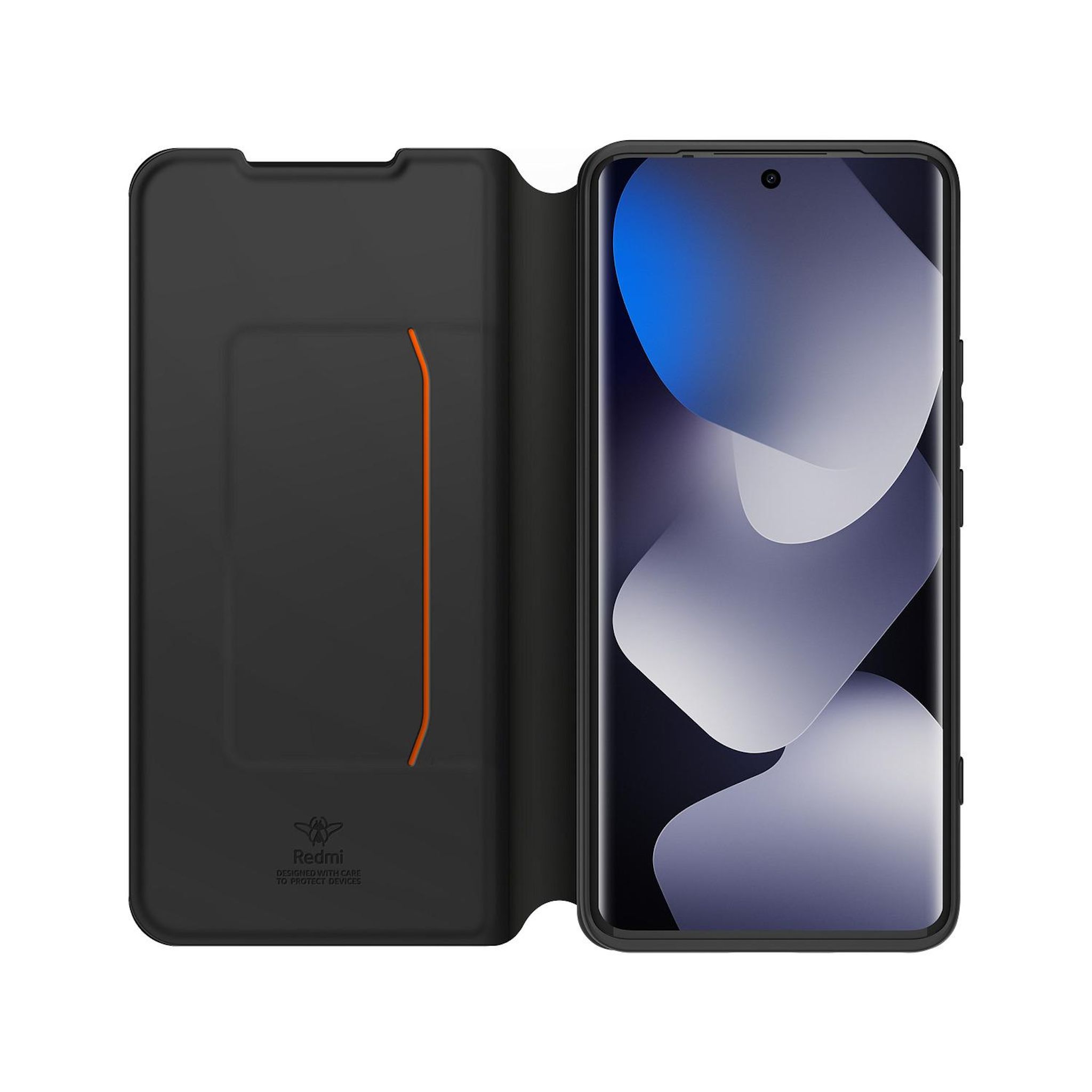 Voir la diapositive 4 : XIAOMI Étui Folio+Dragonne pour Redmi Note 15 4G/5G - Noir