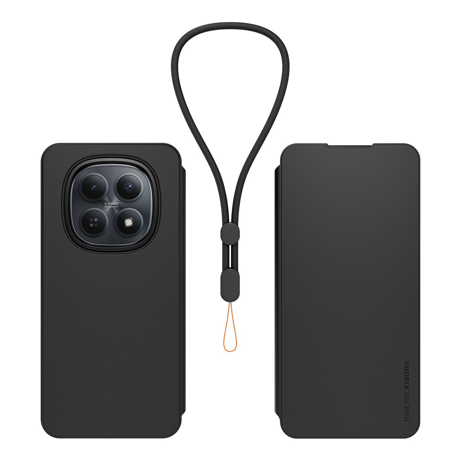 Voir la diapositive 5 : XIAOMI Étui Folio+Dragonne pour Redmi Note 15 4G/5G - Noir