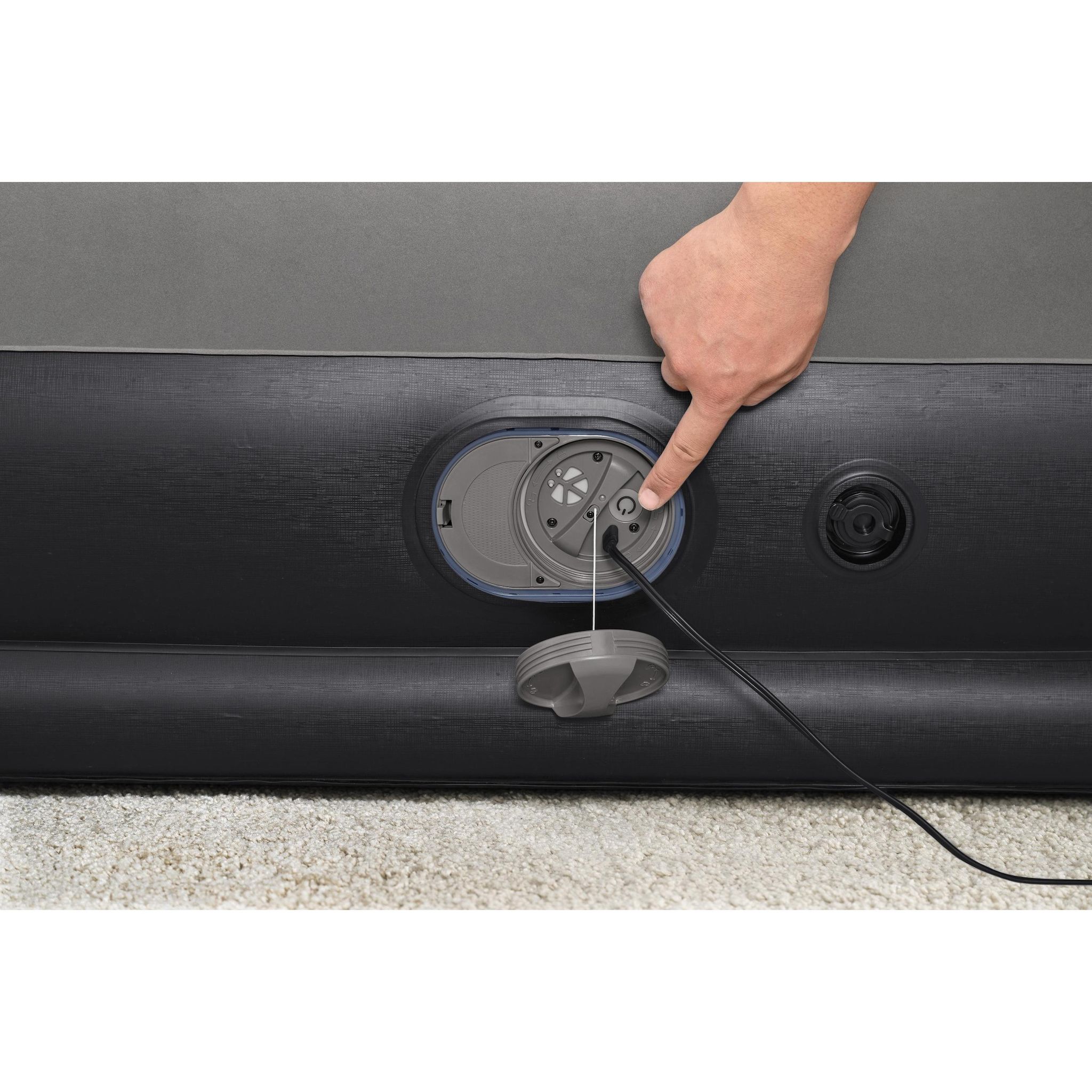 Voir la diapositive 9 : BESTWAY Matelas gonflable 2 personnes, pompe USB intégrée