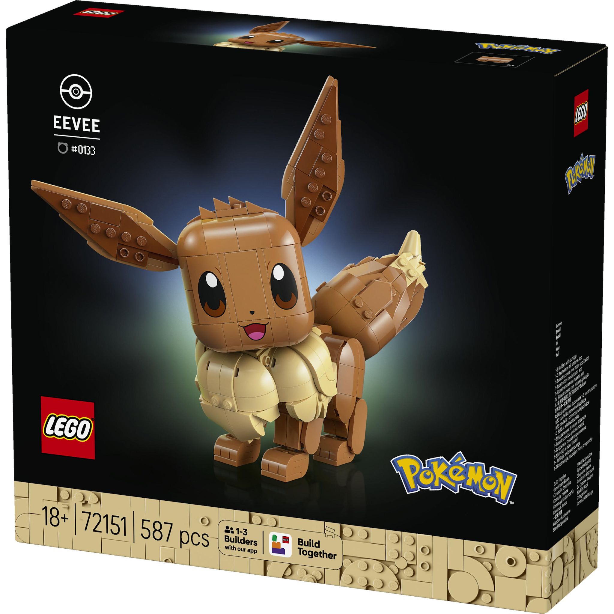 Voir la diapositive 3 : LEGO Pokémon 72151 Évoli - Set de Construction Collector pour Adulte - Idée Cadeau Gaming