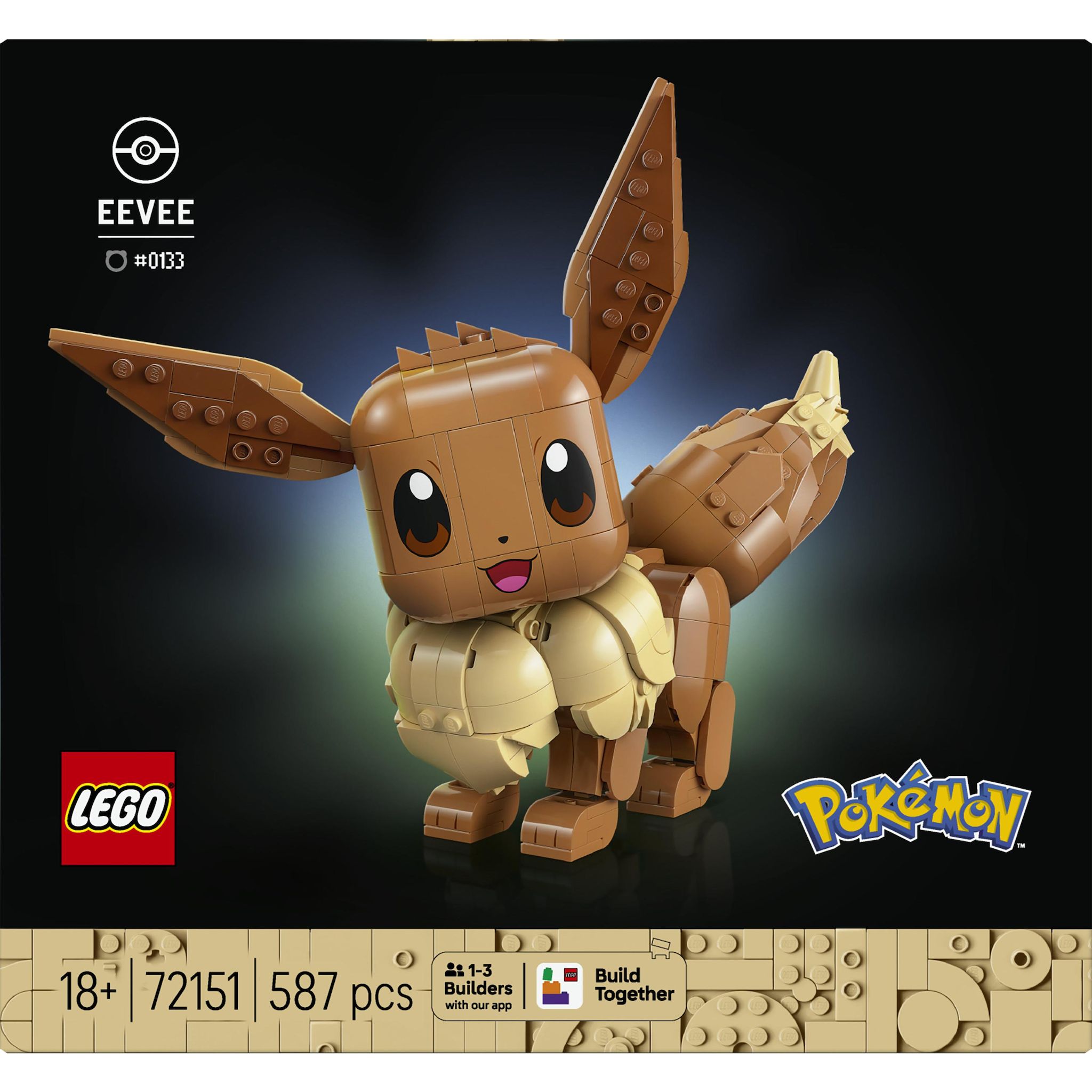 Voir la diapositive 4 : LEGO Pokémon 72151 Évoli - Set de Construction Collector pour Adulte - Idée Cadeau Gaming