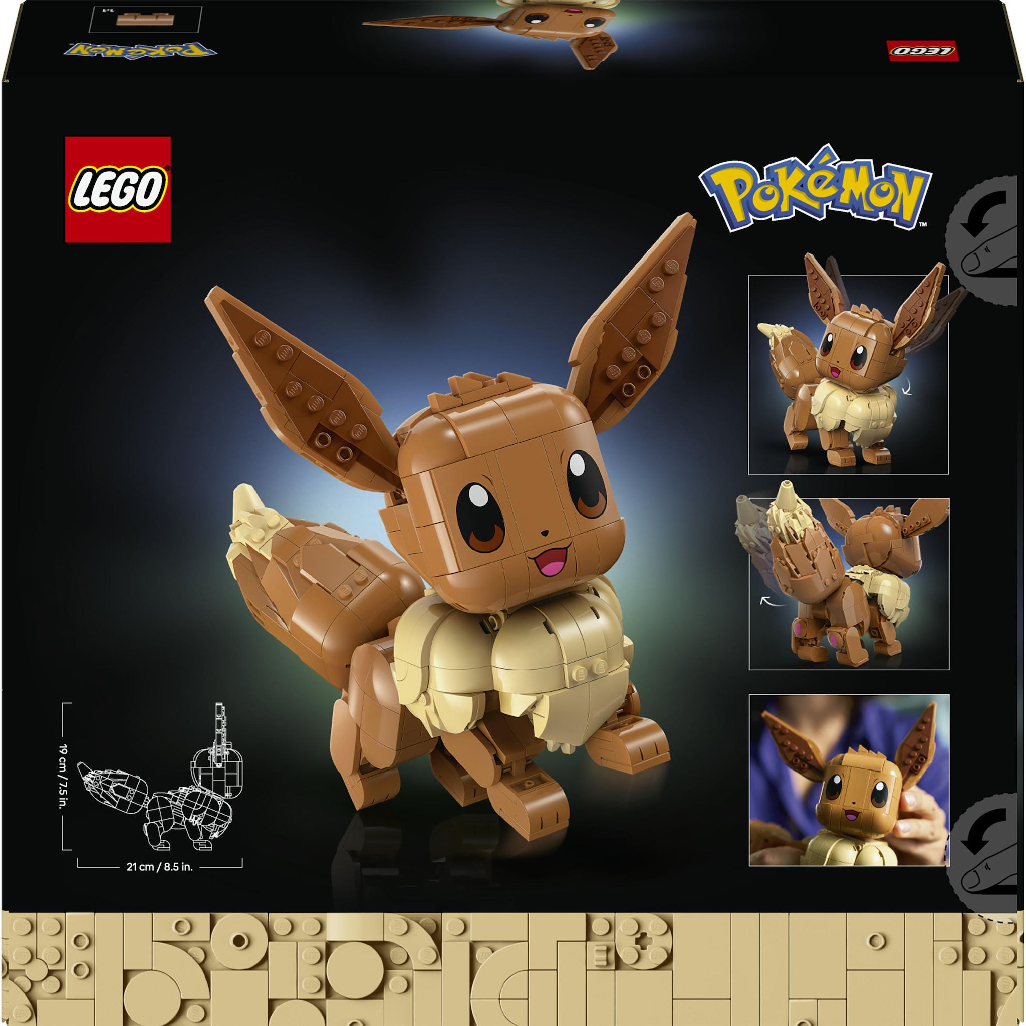 Voir la diapositive 9 : LEGO Pokémon 72151 Évoli - Set de Construction Collector pour Adulte - Idée Cadeau Gaming
