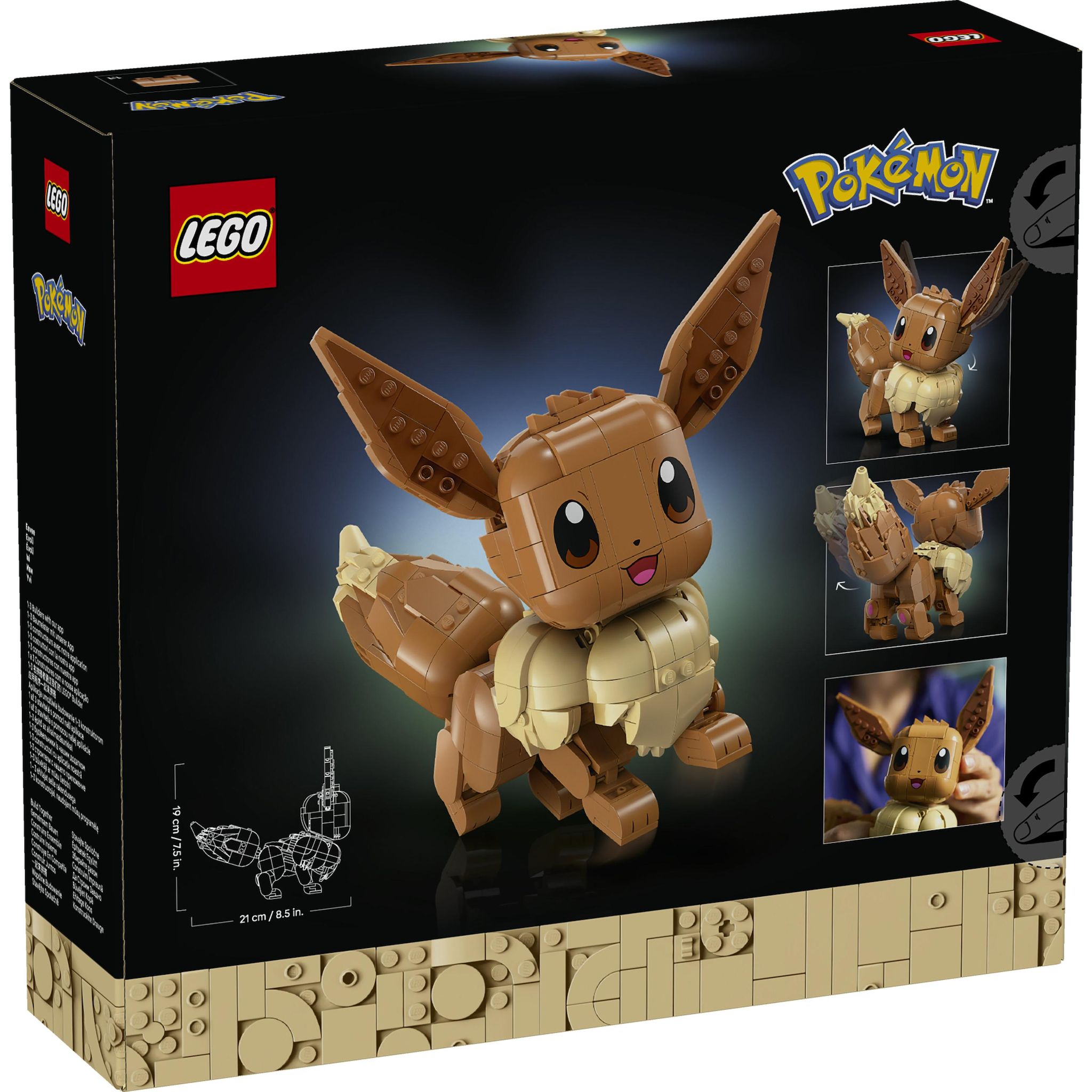 Voir la diapositive 10 : LEGO Pokémon 72151 Évoli - Set de Construction Collector pour Adulte - Idée Cadeau Gaming