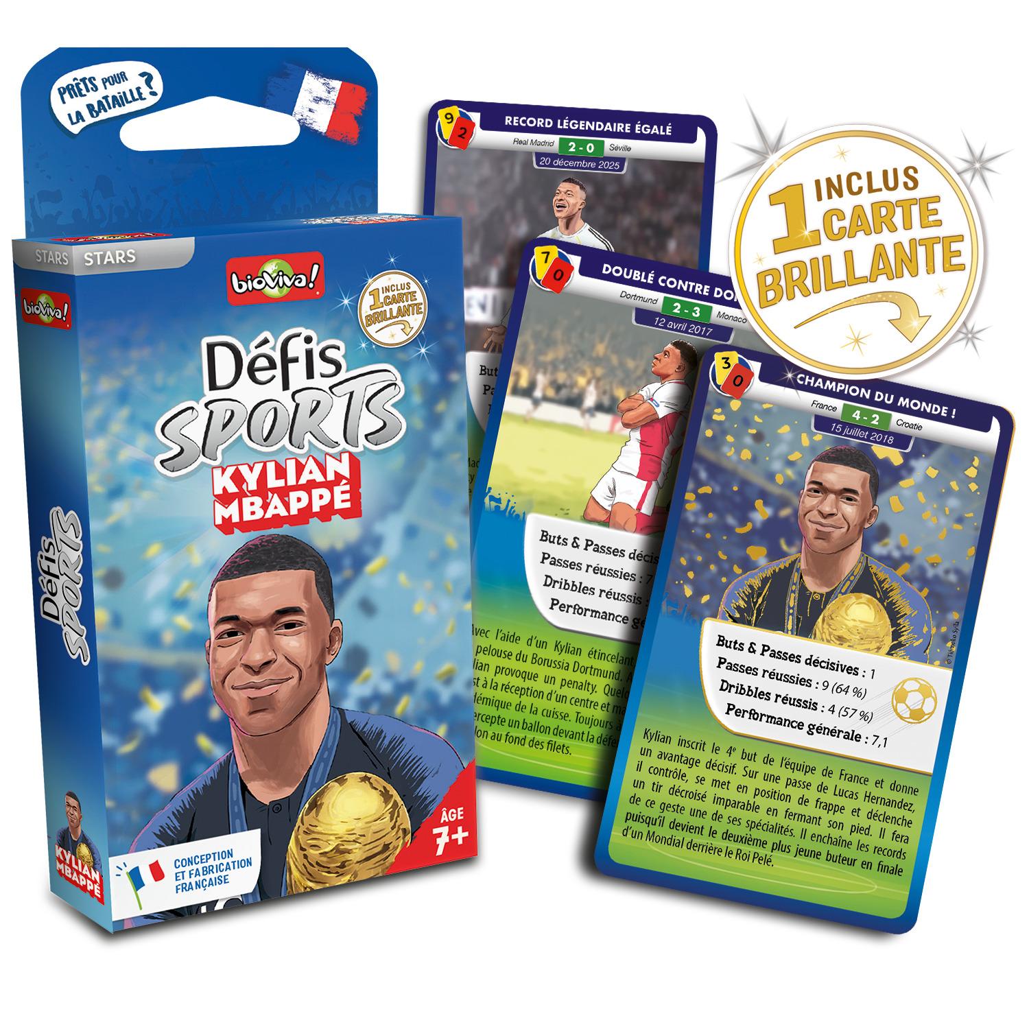 Voir la diapositive 2 : BIOVIVA Jeu classique Défis Sports Je m'appelle Kylian