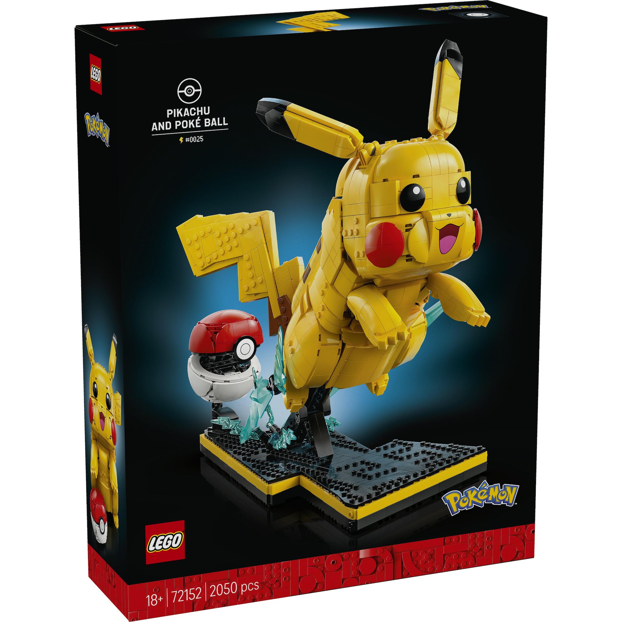 Voir la diapositive 2 : LEGO Pokémon 72152 Pikachu et Poké Ball - Set Collector pour Adulte - Idée Cadeau Gaming