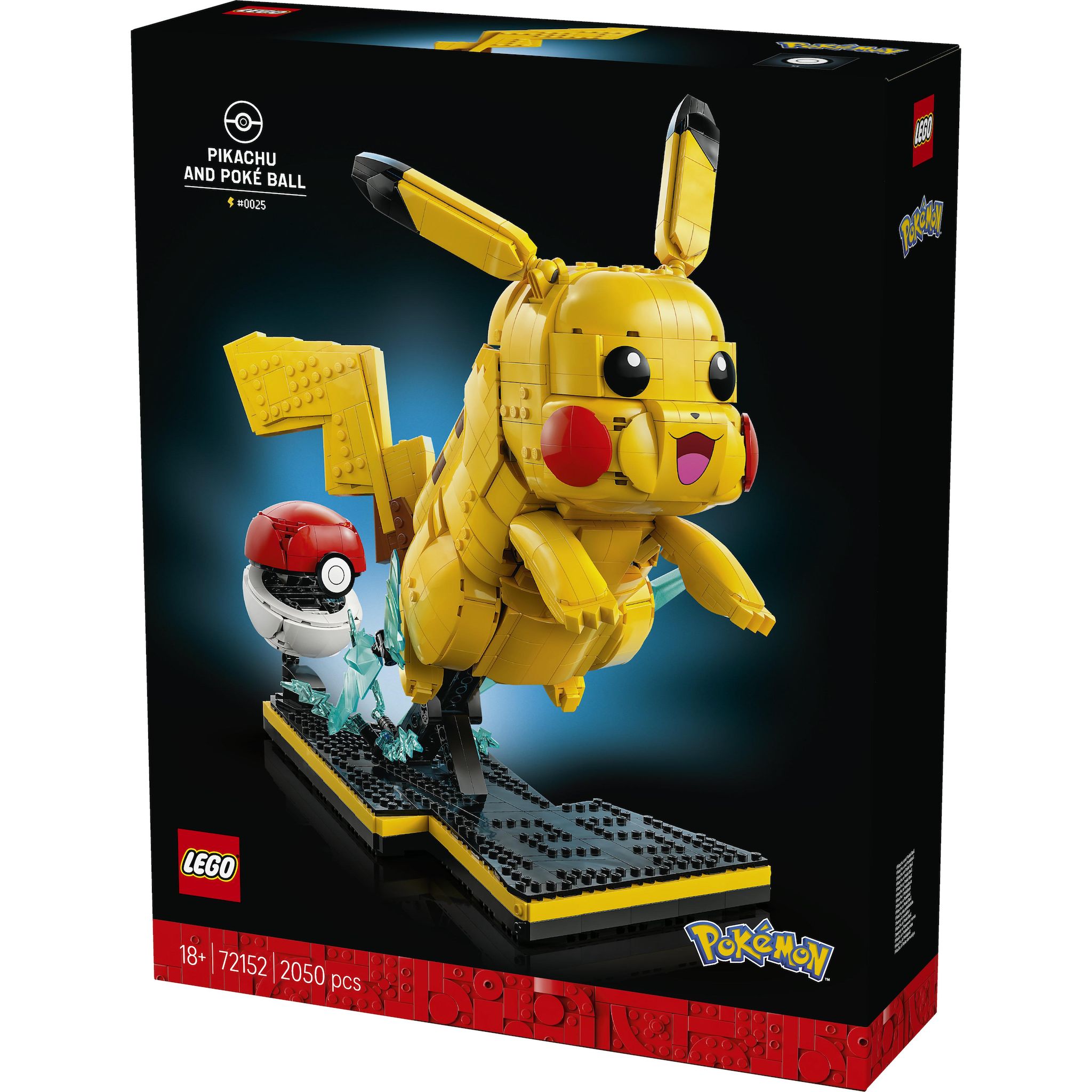 Voir la diapositive 3 : LEGO Pokémon 72152 Pikachu et Poké Ball - Set Collector pour Adulte - Idée Cadeau Gaming