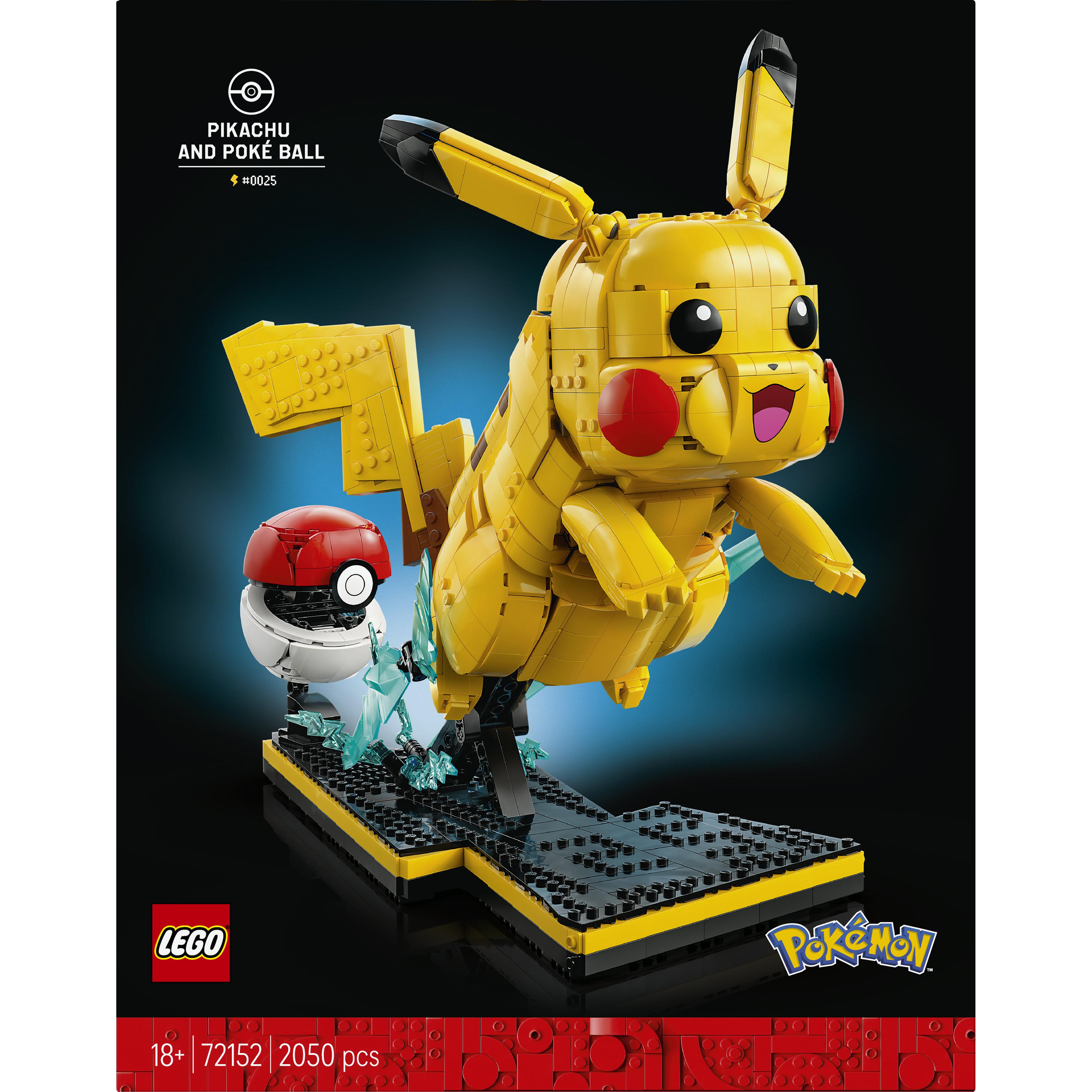 Voir la diapositive 4 : LEGO LEGO Pokémon 72152 Pikachu et Poké Ball - Set Collector pour Adulte - Idée Cadeau Gaming