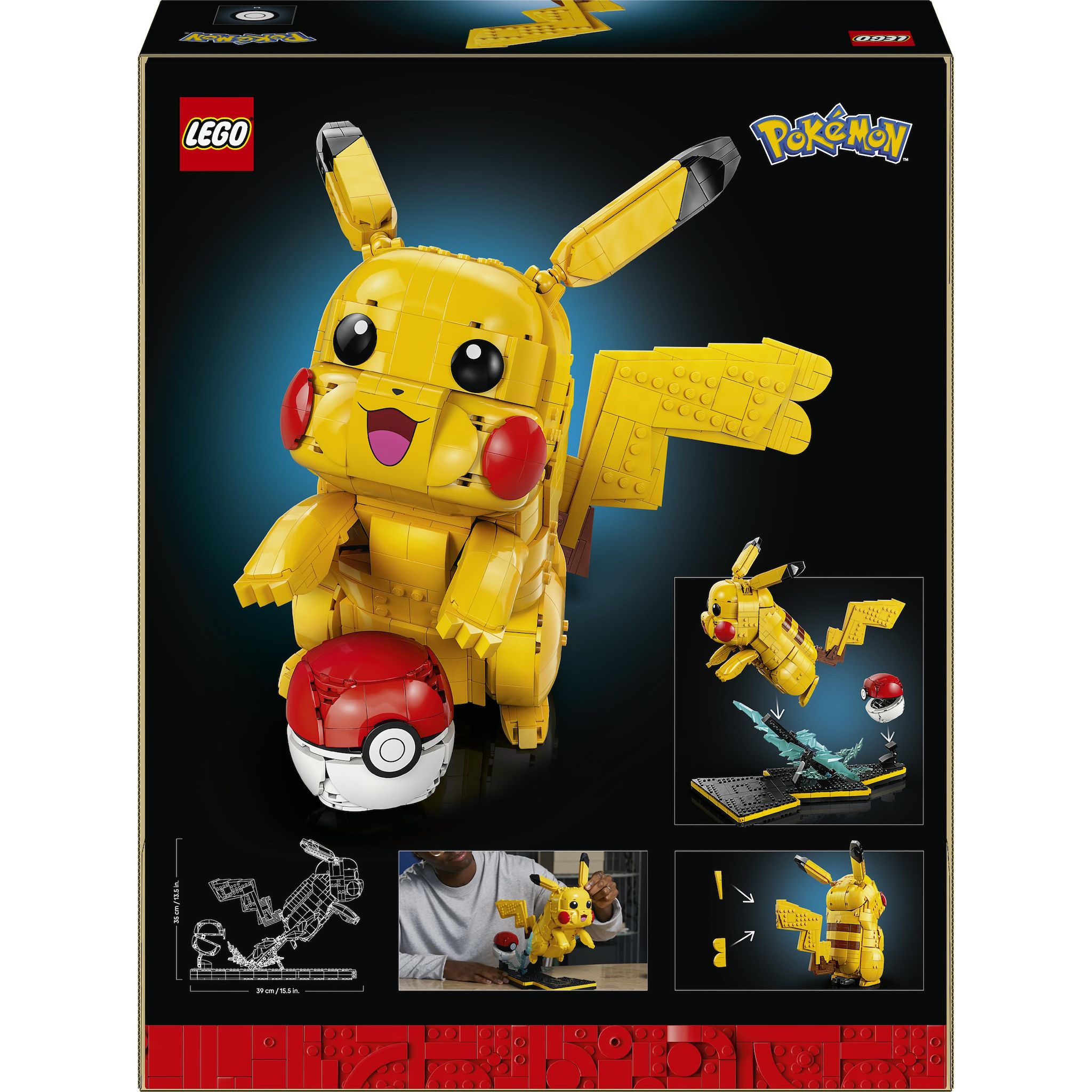 Voir la diapositive 8 : LEGO Pokémon 72152 Pikachu et Poké Ball - Set Collector pour Adulte - Idée Cadeau Gaming