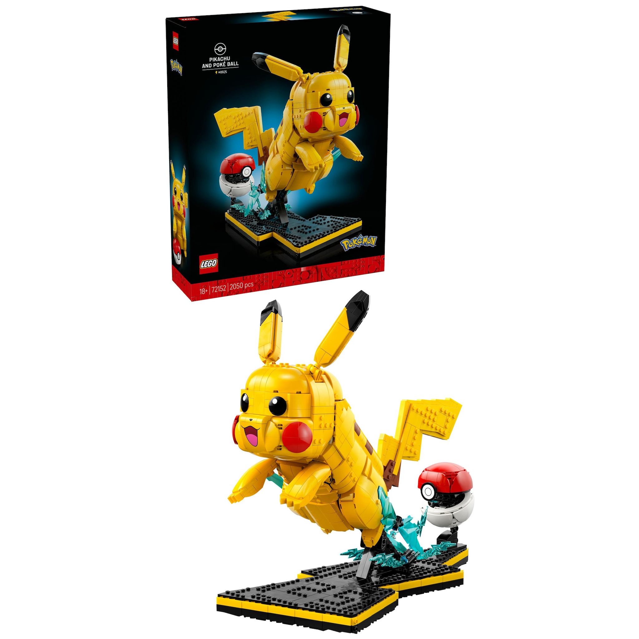 Voir la diapositive 10 : LEGO Pokémon 72152 Pikachu et Poké Ball - Set Collector pour Adulte - Idée Cadeau Gaming