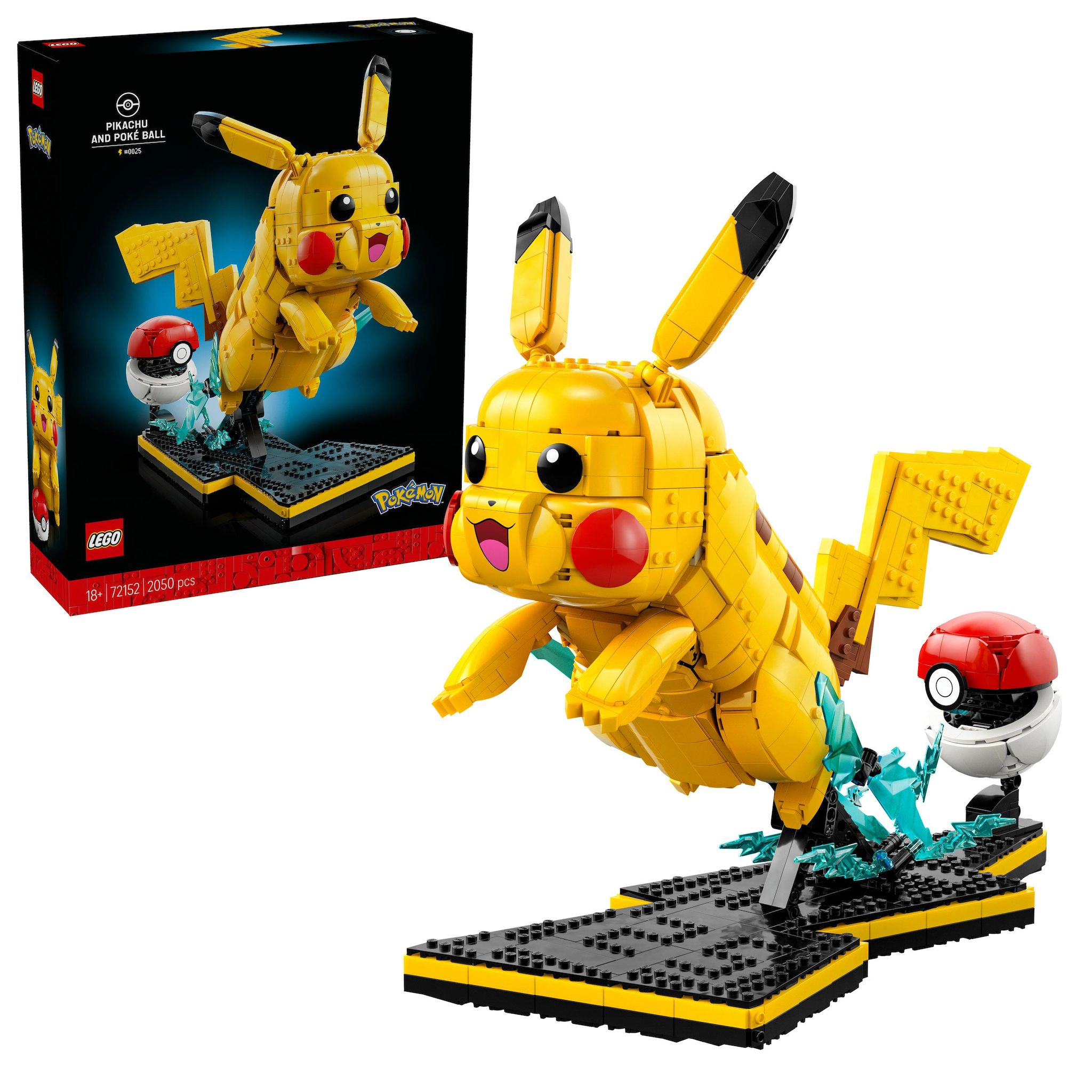 Voir la diapositive 11 : LEGO Pokémon 72152 Pikachu et Poké Ball - Set Collector pour Adulte - Idée Cadeau Gaming