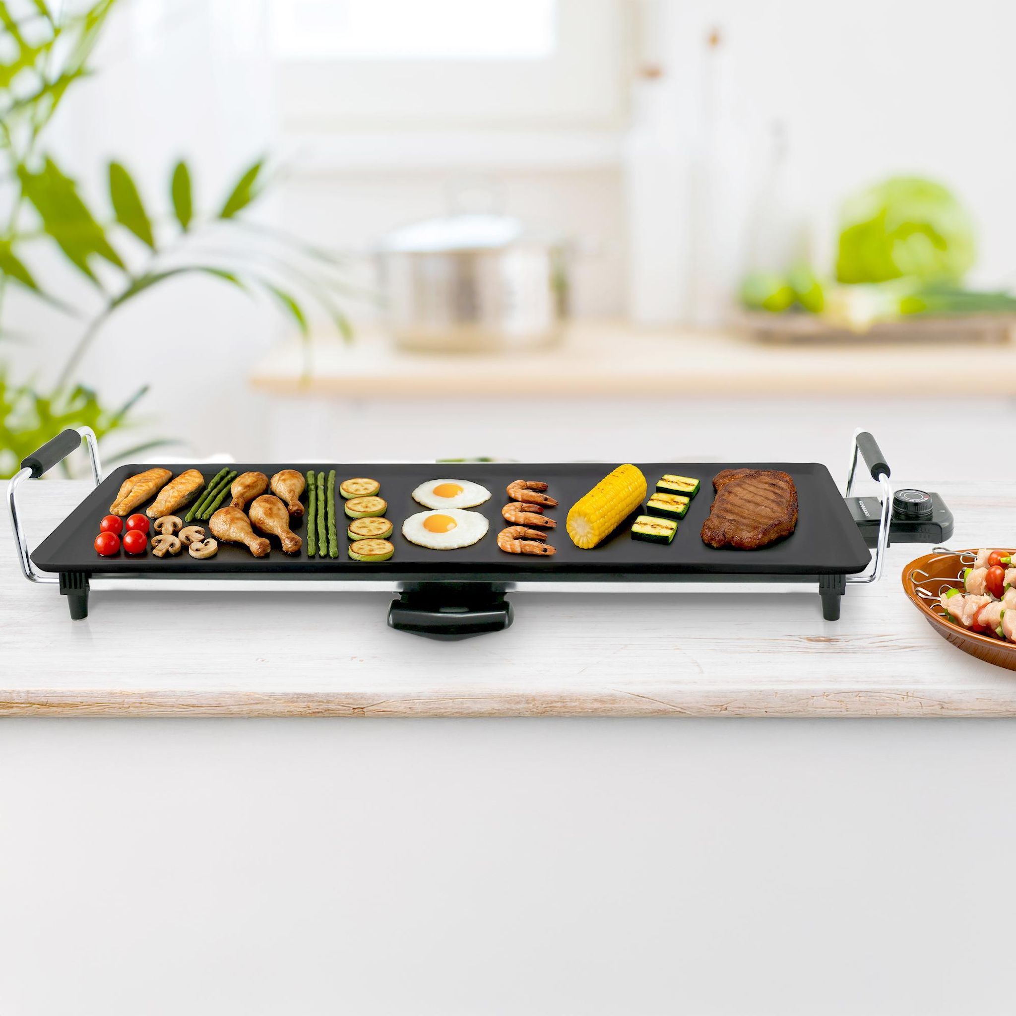 Voir la diapositive 8 : SCHNEIDER Plancha électrique Éclat d'été - Noir