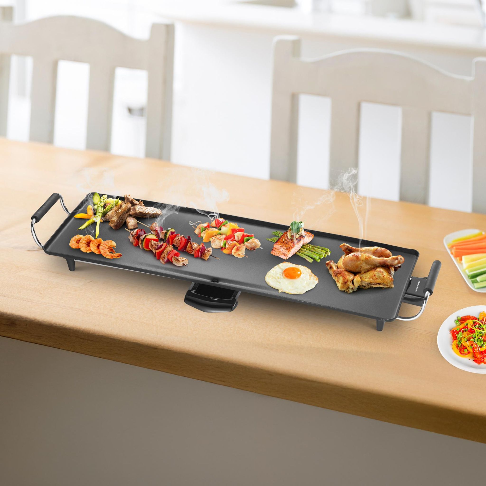 Voir la diapositive 9 : SCHNEIDER Plancha électrique Éclat d'été - Noir