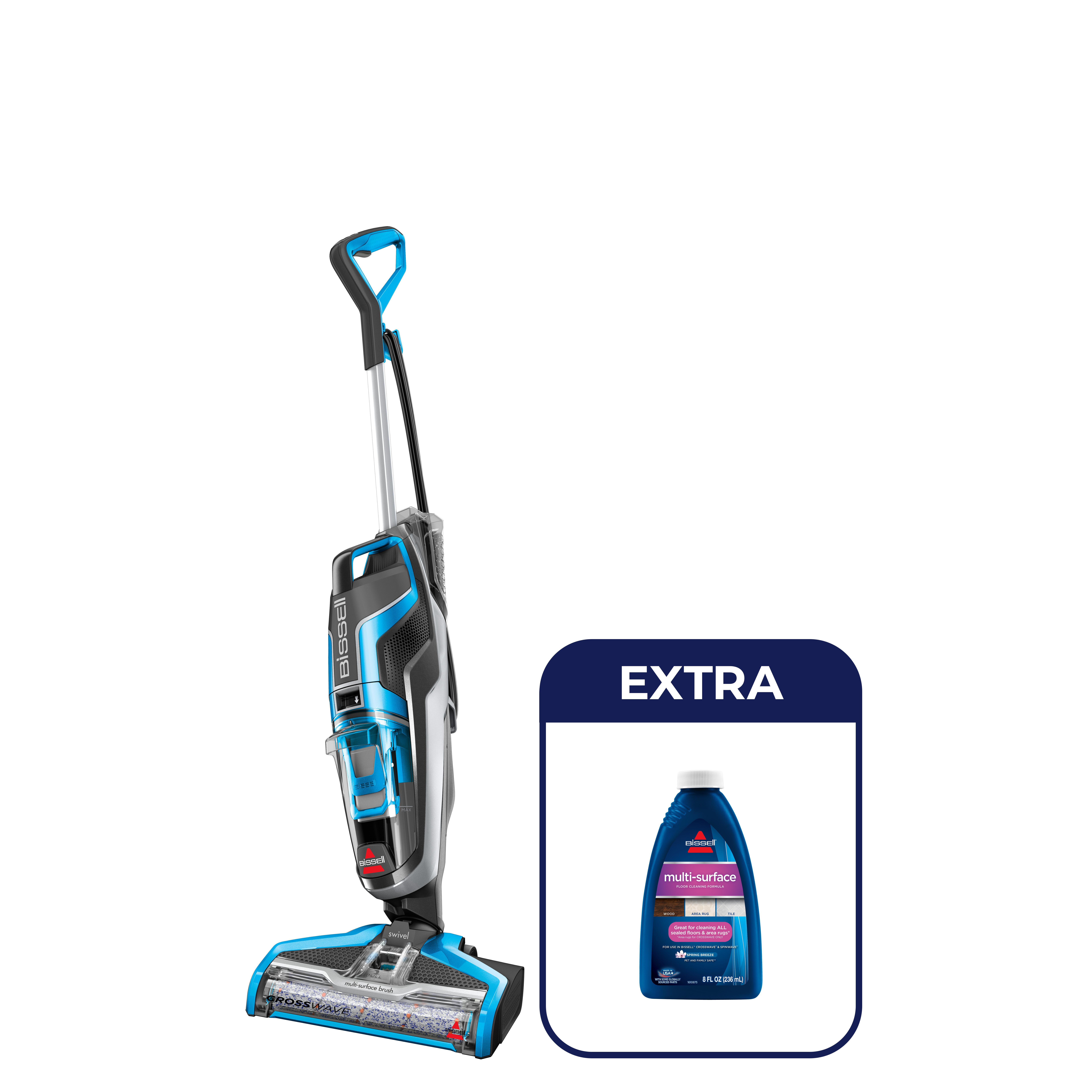 Voir la diapositive 2 : BISSELL Aspirateur balai laveur CROSSWAVE 17132 - Noir